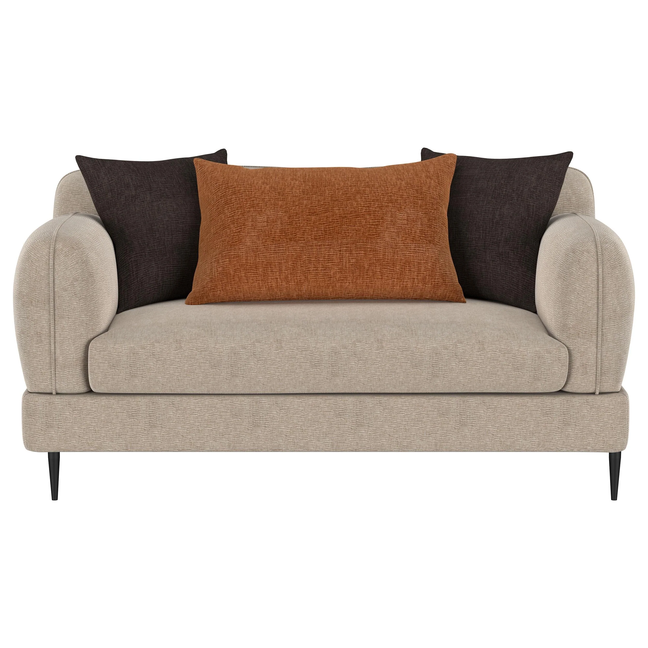 Jade Latte 2-Piece Chenille Upholstered Sofa Set - Image 8