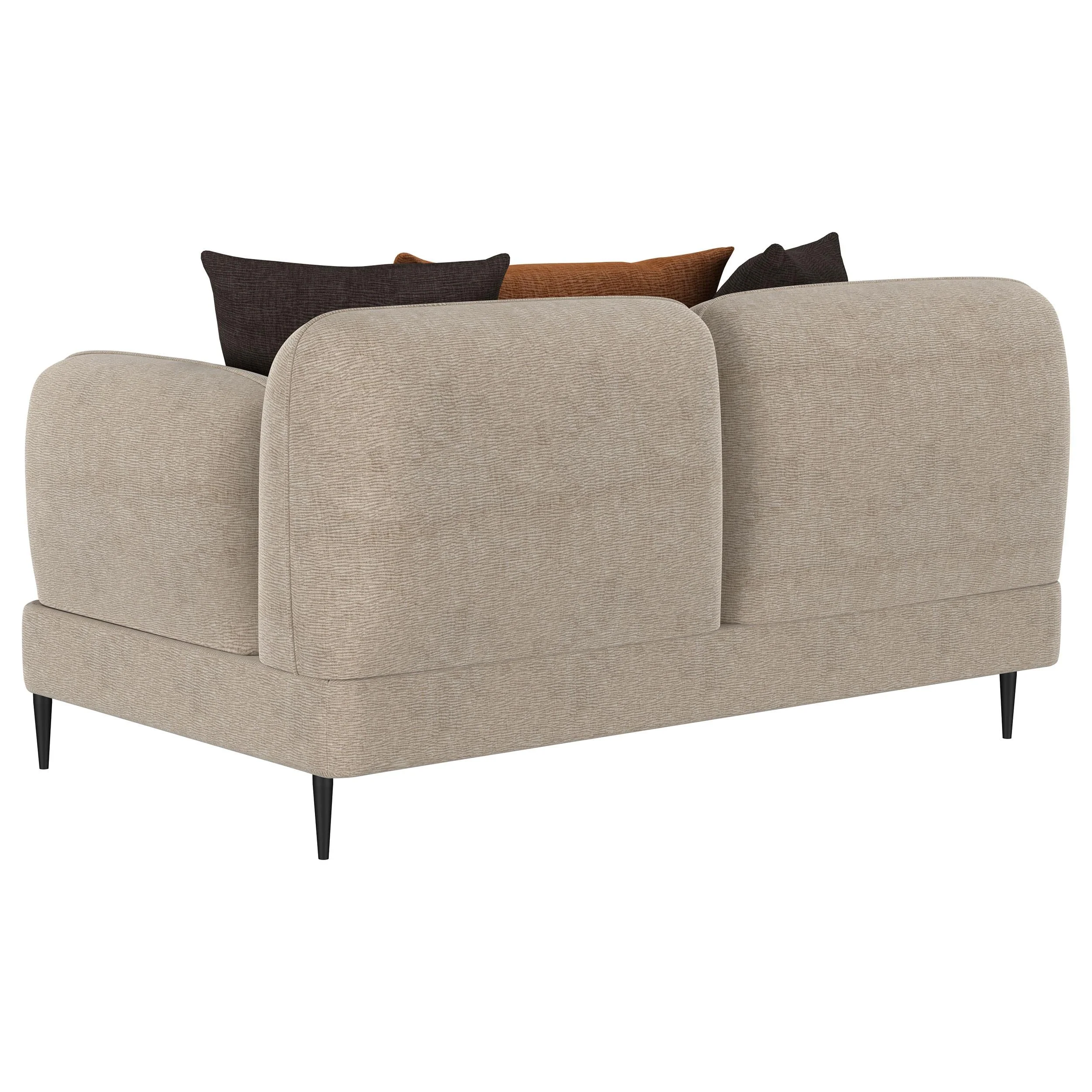 Jade Latte 2-Piece Chenille Upholstered Sofa Set - Image 9