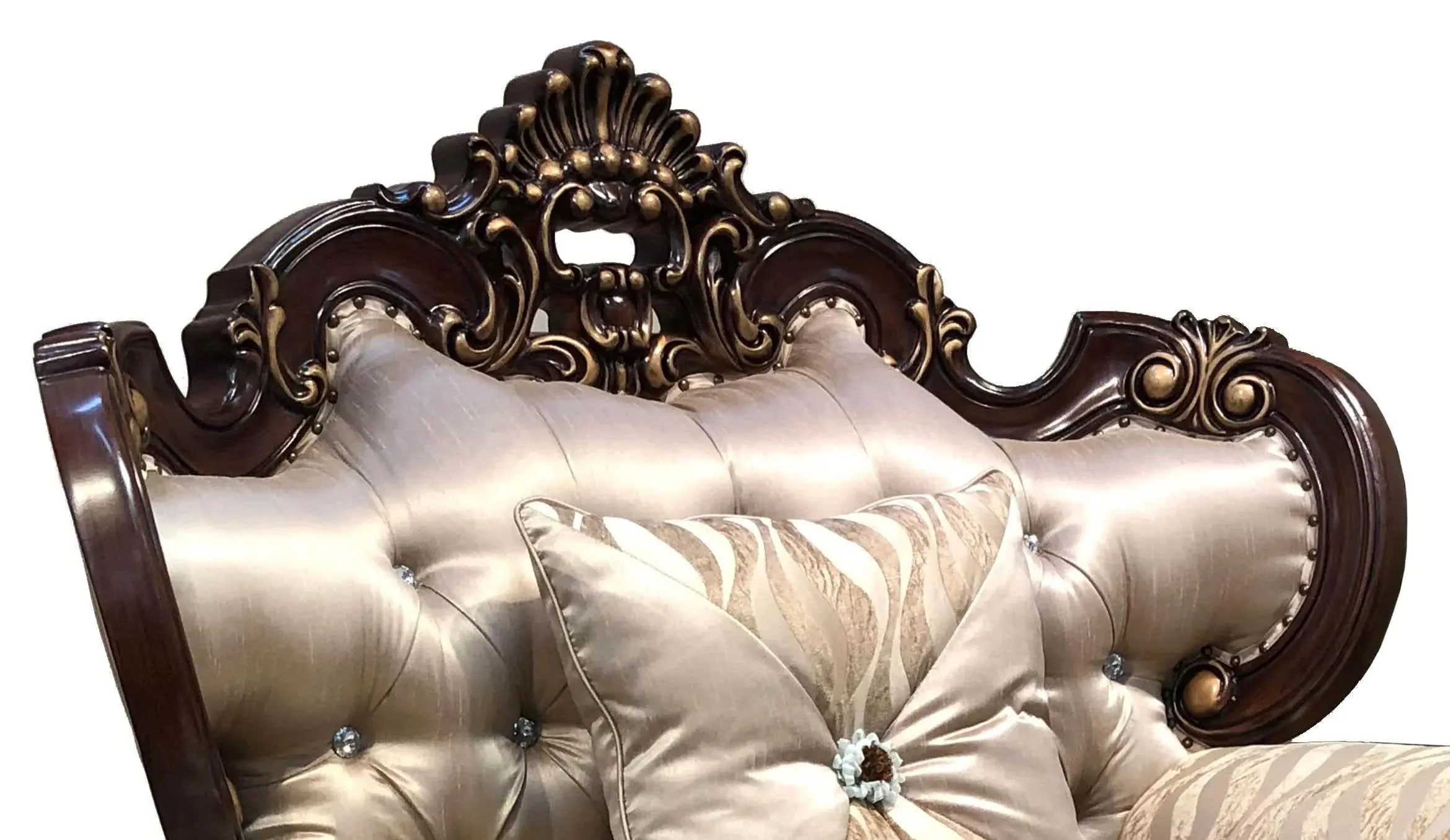 Jade Traditional Style Cherry Finish Wood Chair - Image 3