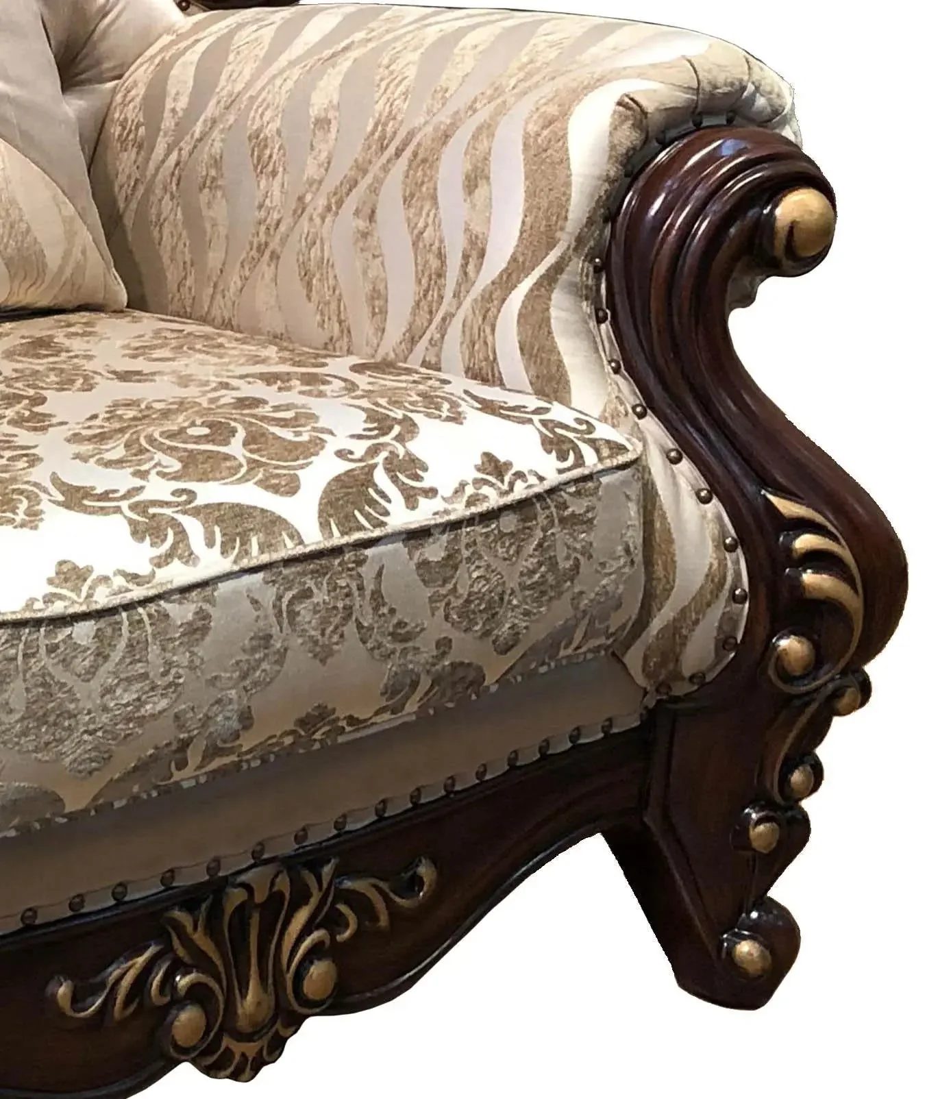 Jade Traditional Style Cherry Finish Wood Chair - Image 4