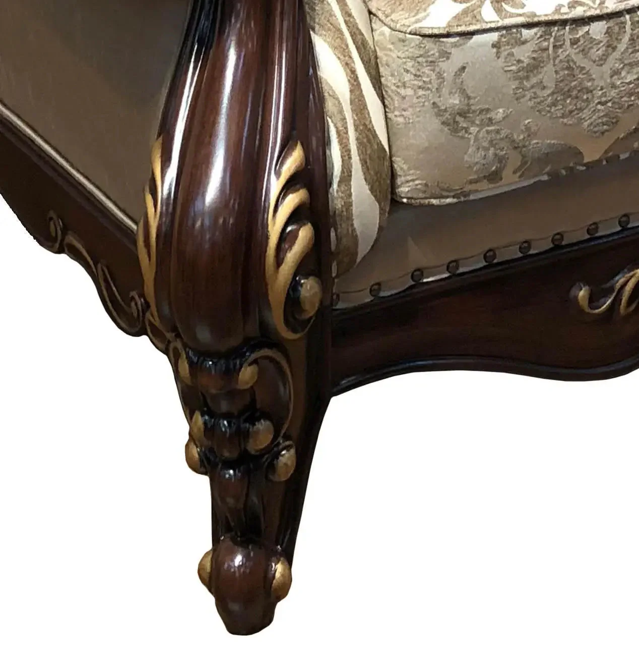 Jade Traditional Style Cherry Finish Wood Chair - Image 6