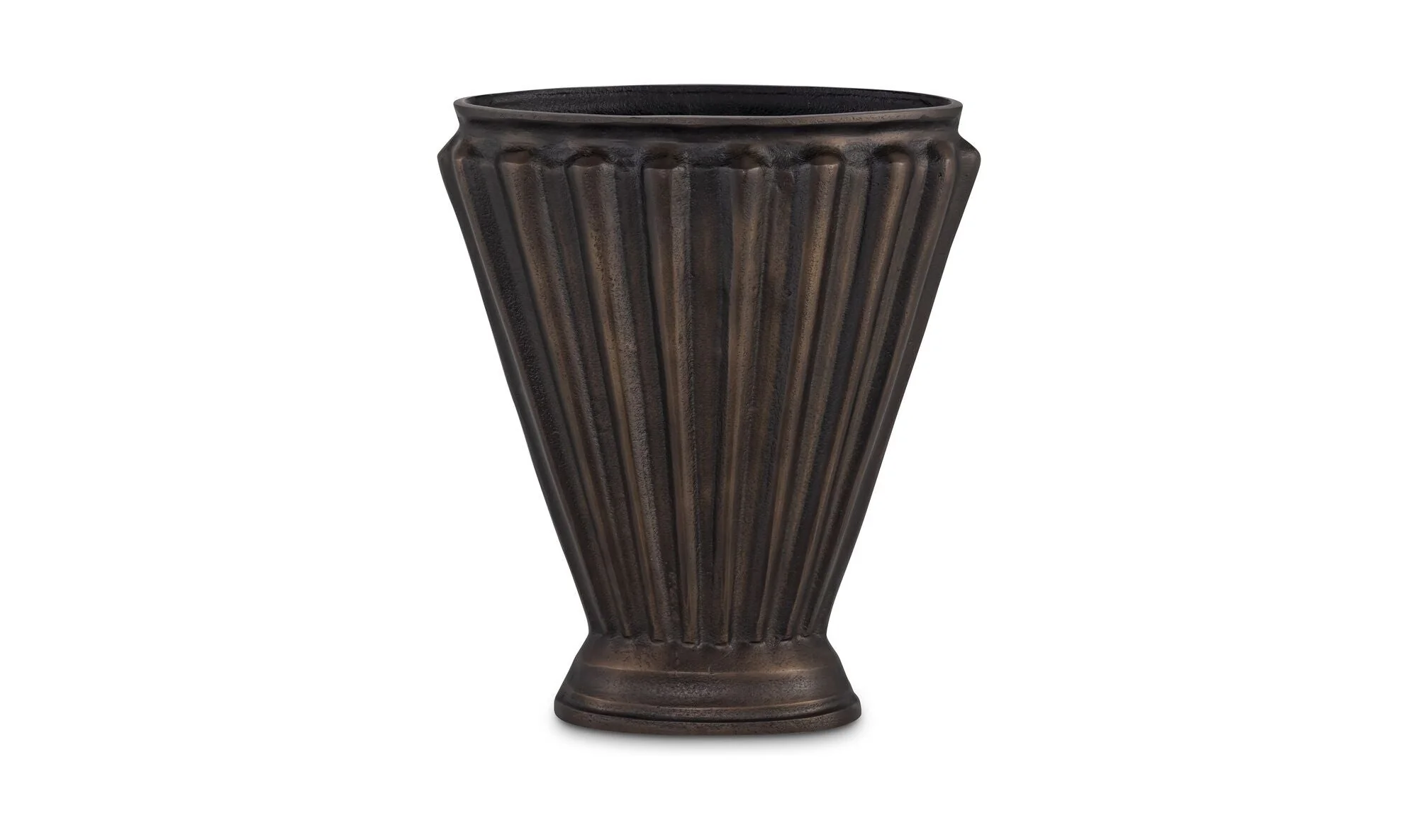Jade Vase Antique Brass Cast Aluminum - Image 8