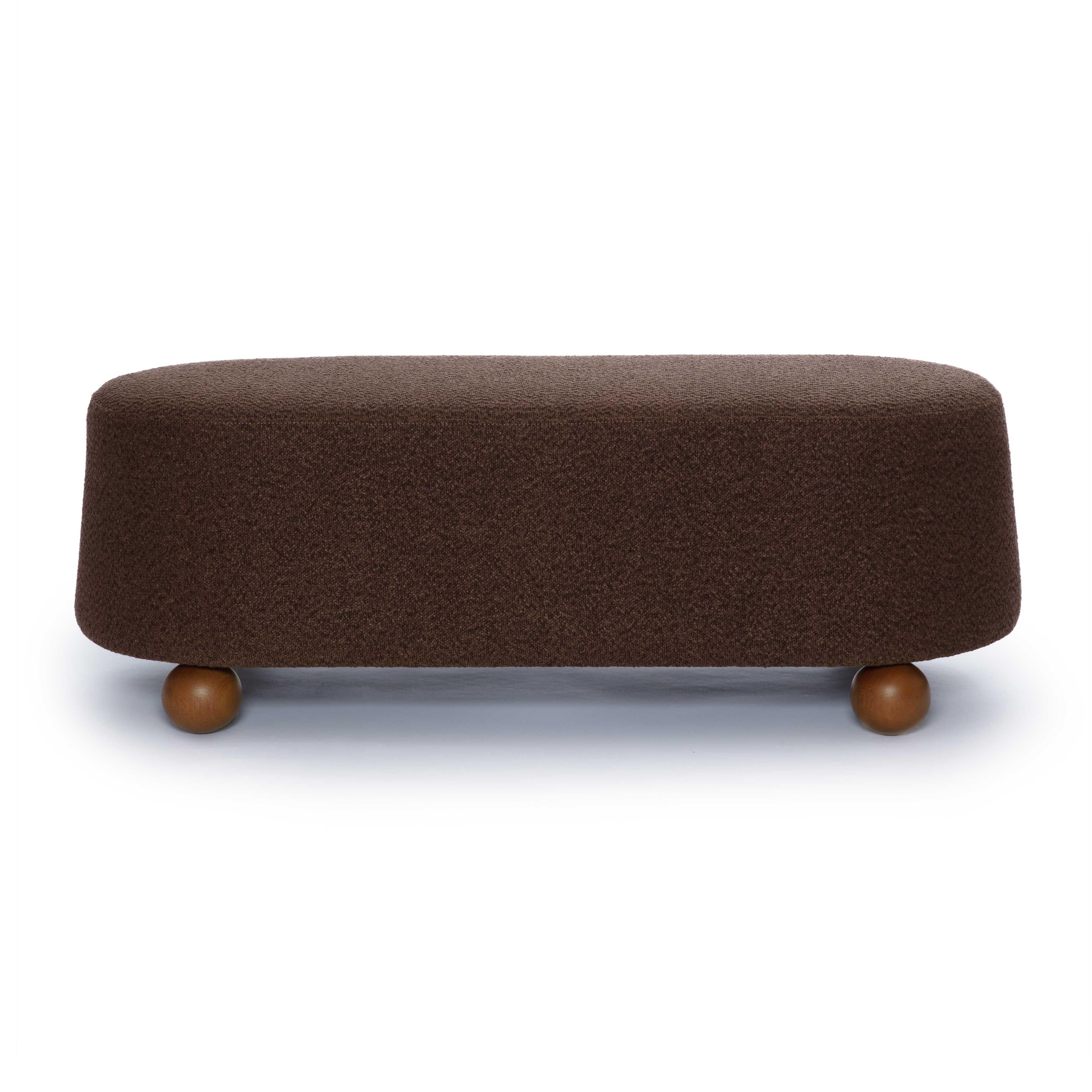 Jaine Boucle Large Ottoman - Image 17