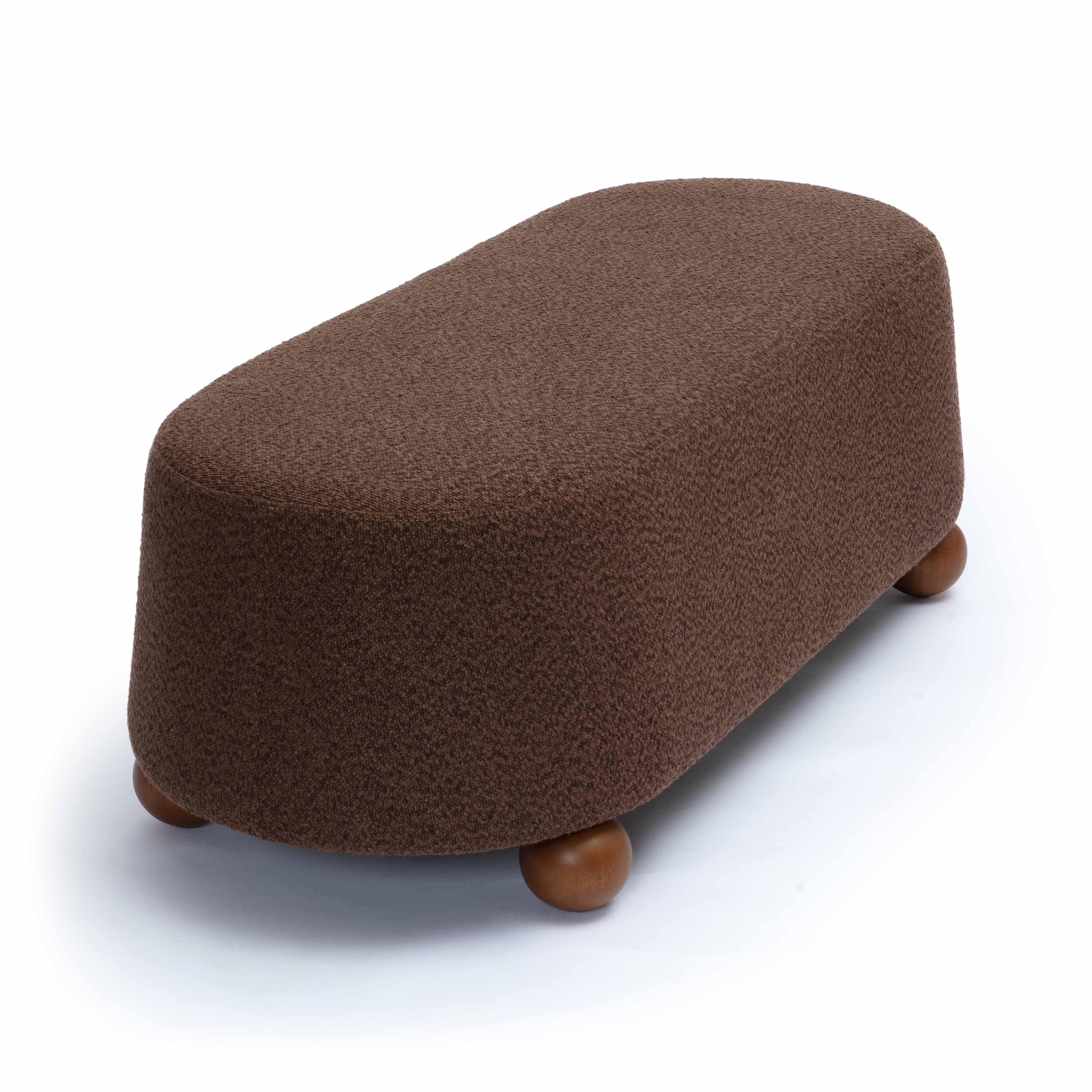 Jaine Boucle Large Ottoman - Image 18