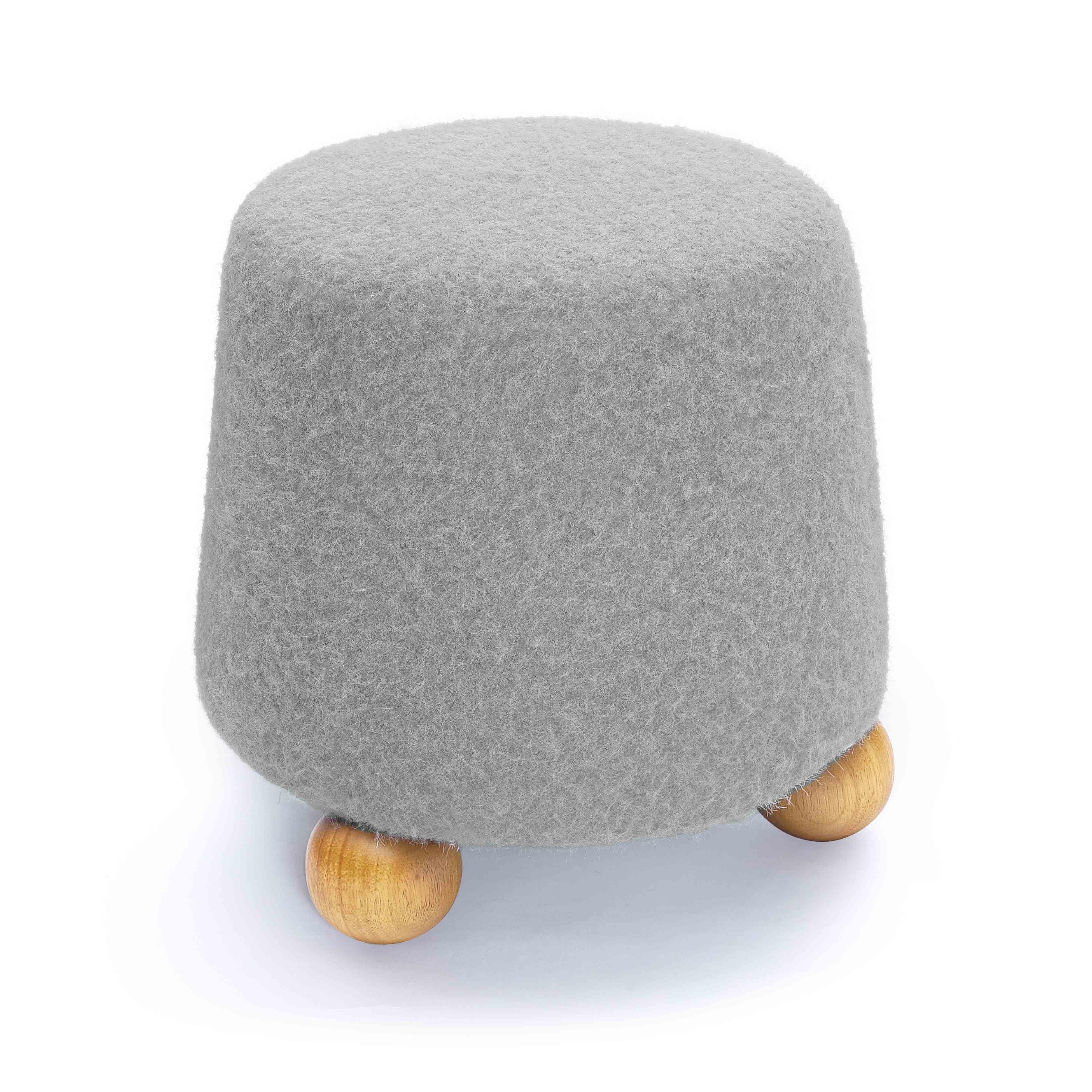 Jaine Loose Mohair Stool - Image 10