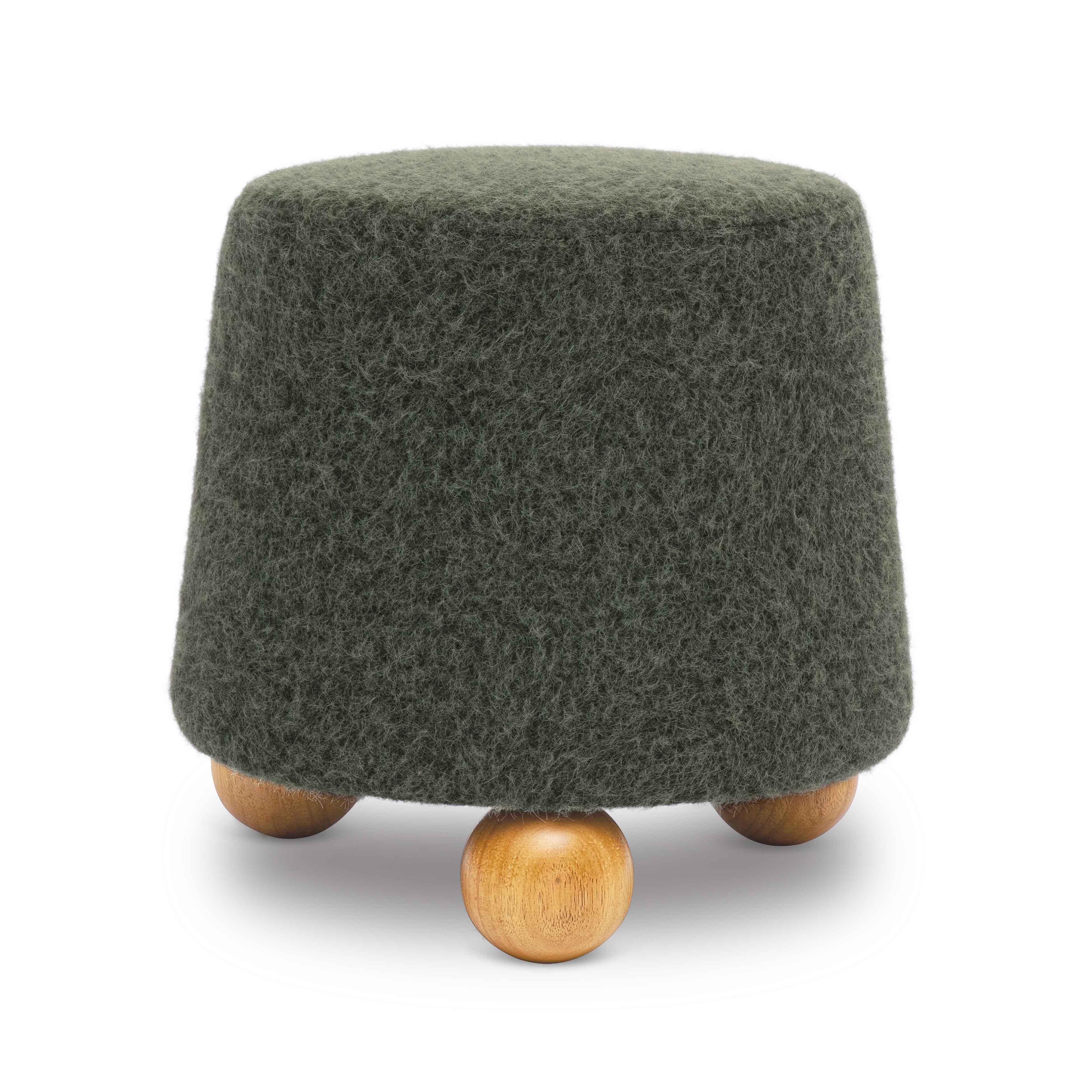 Jaine Loose Mohair Stool - Image 3