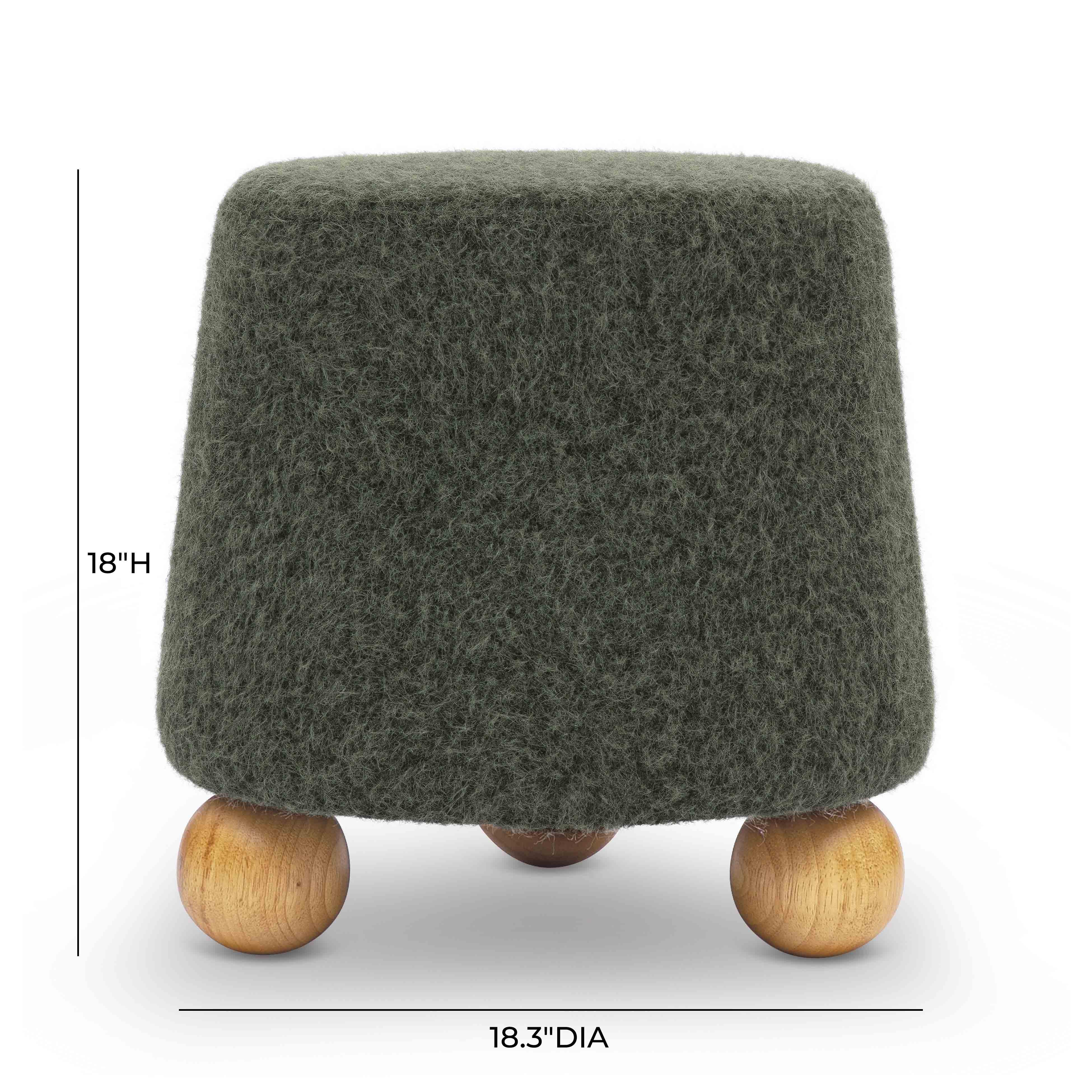 Jaine Loose Mohair Stool - Image 6