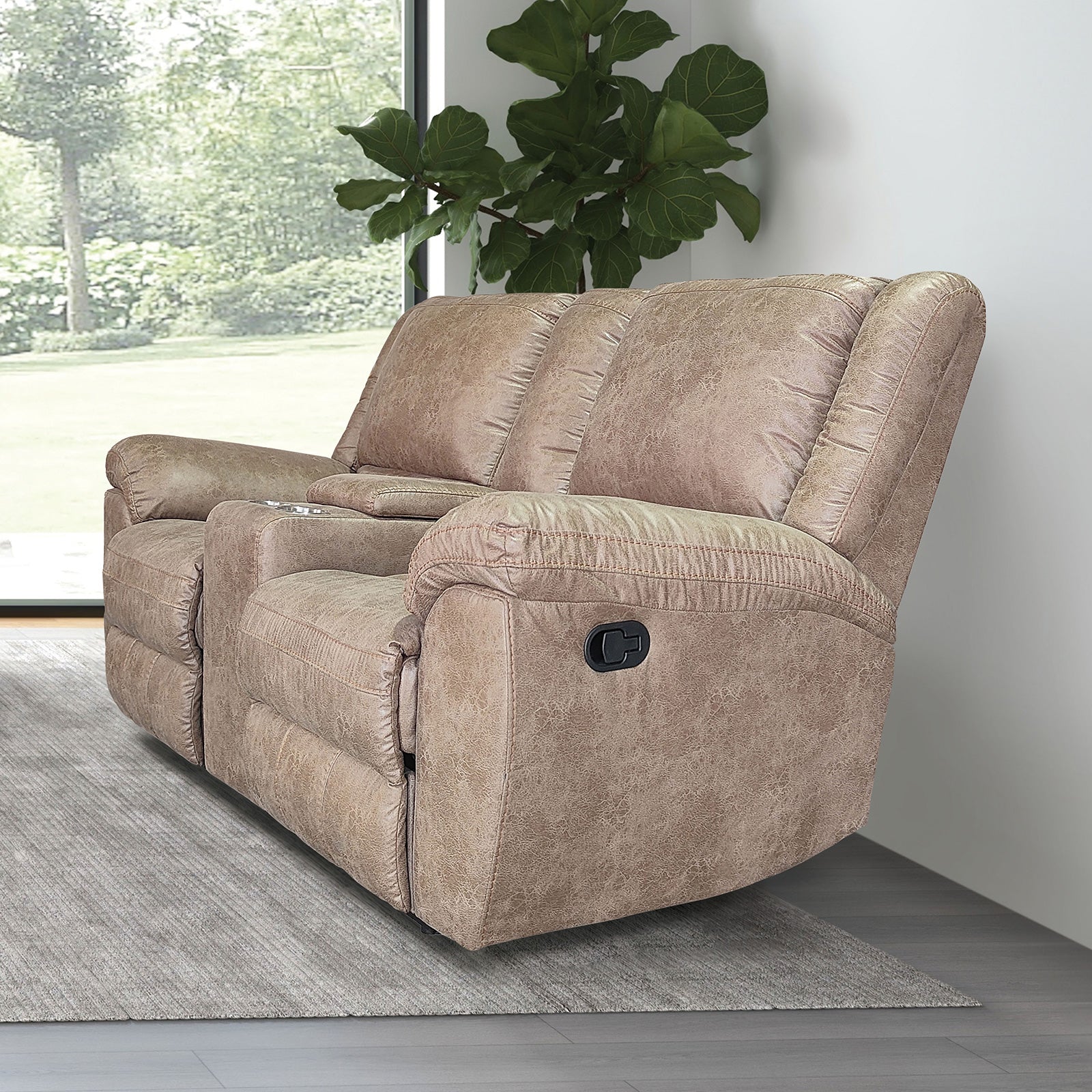 Jambi Brown Upholstery Living Room Set - Image 2