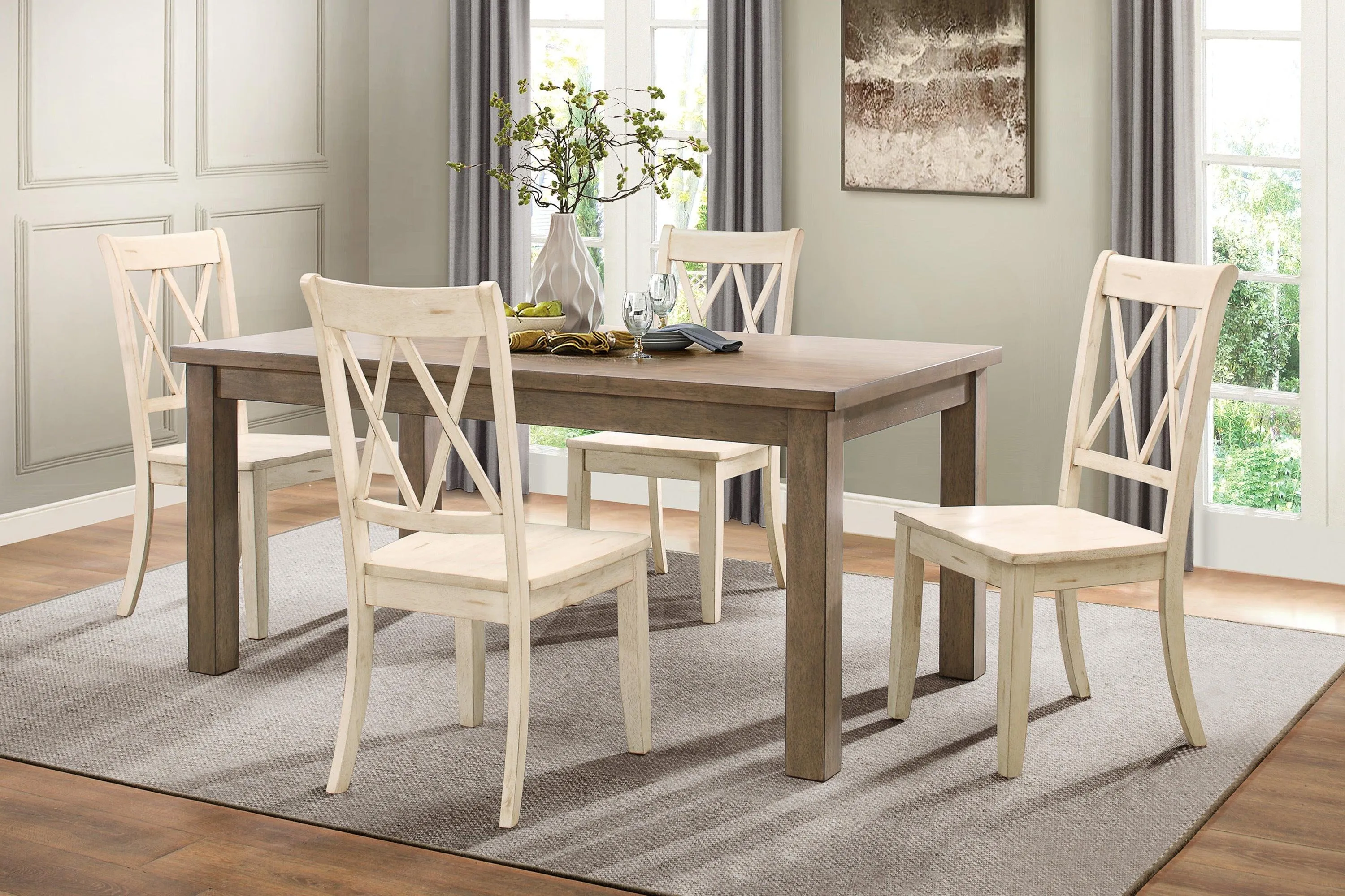 Janina White Side Chair, Set of 2 - Image 2