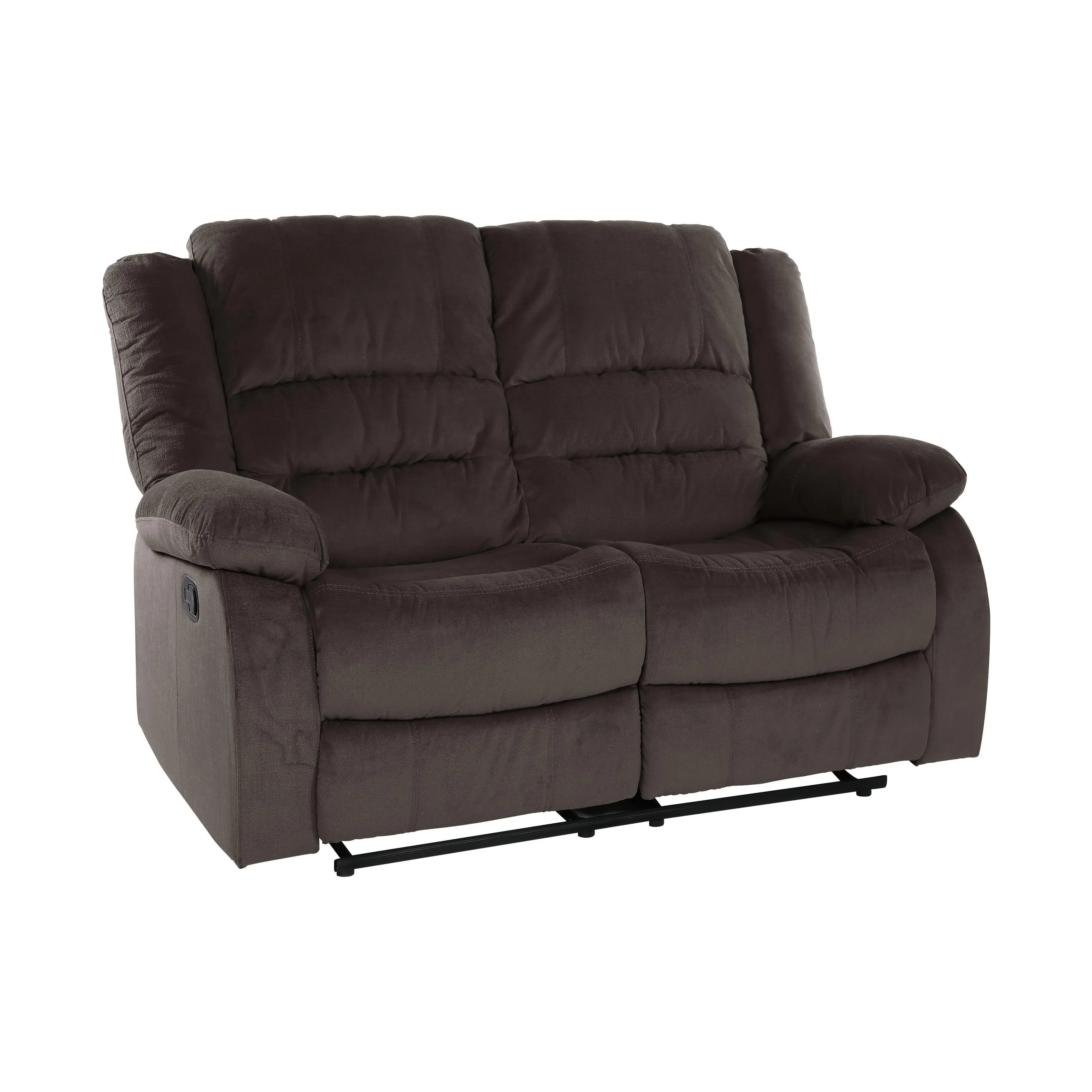 Jarita Chocolate Double Reclining Loveseat - Image 2