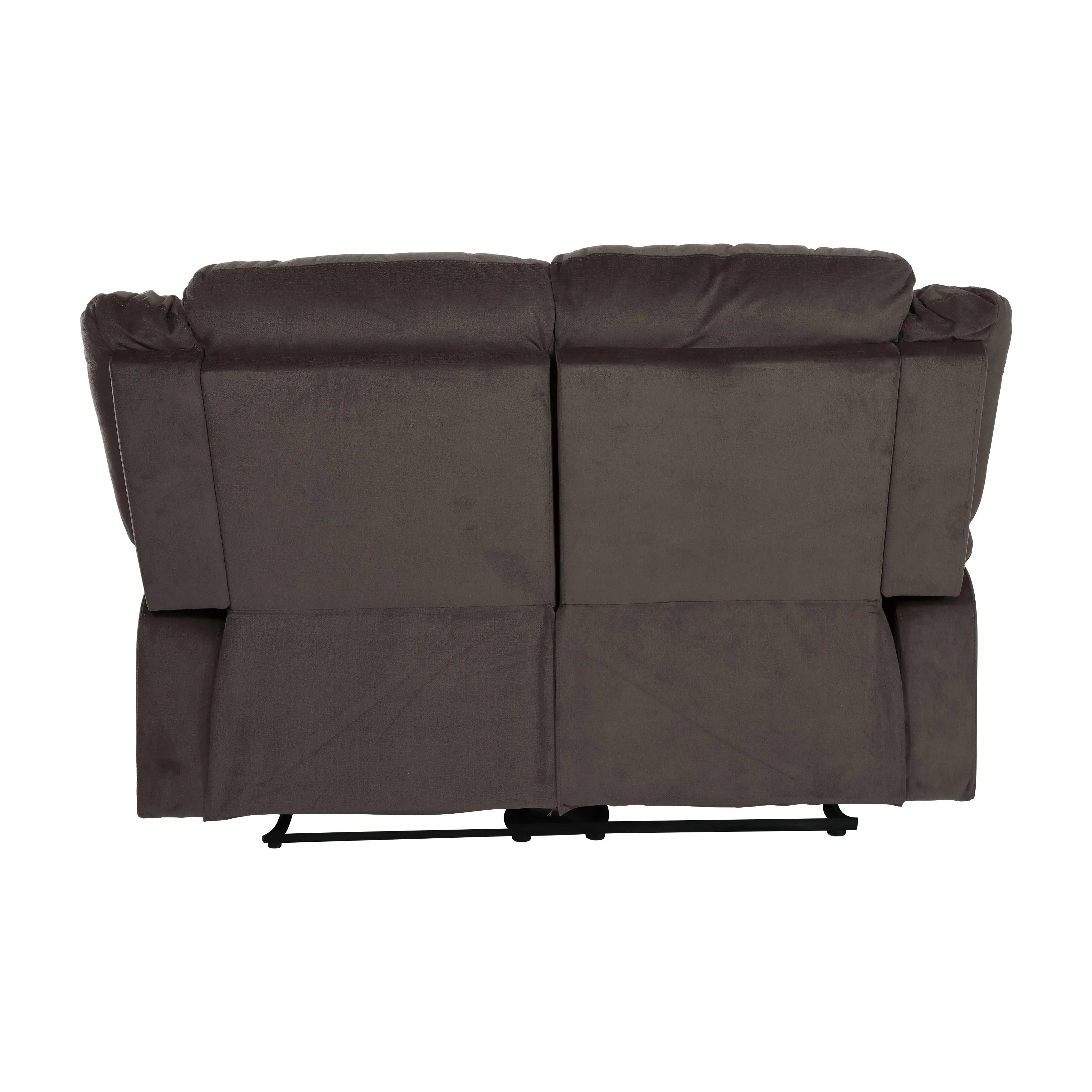 Jarita Chocolate Double Reclining Loveseat - Image 4