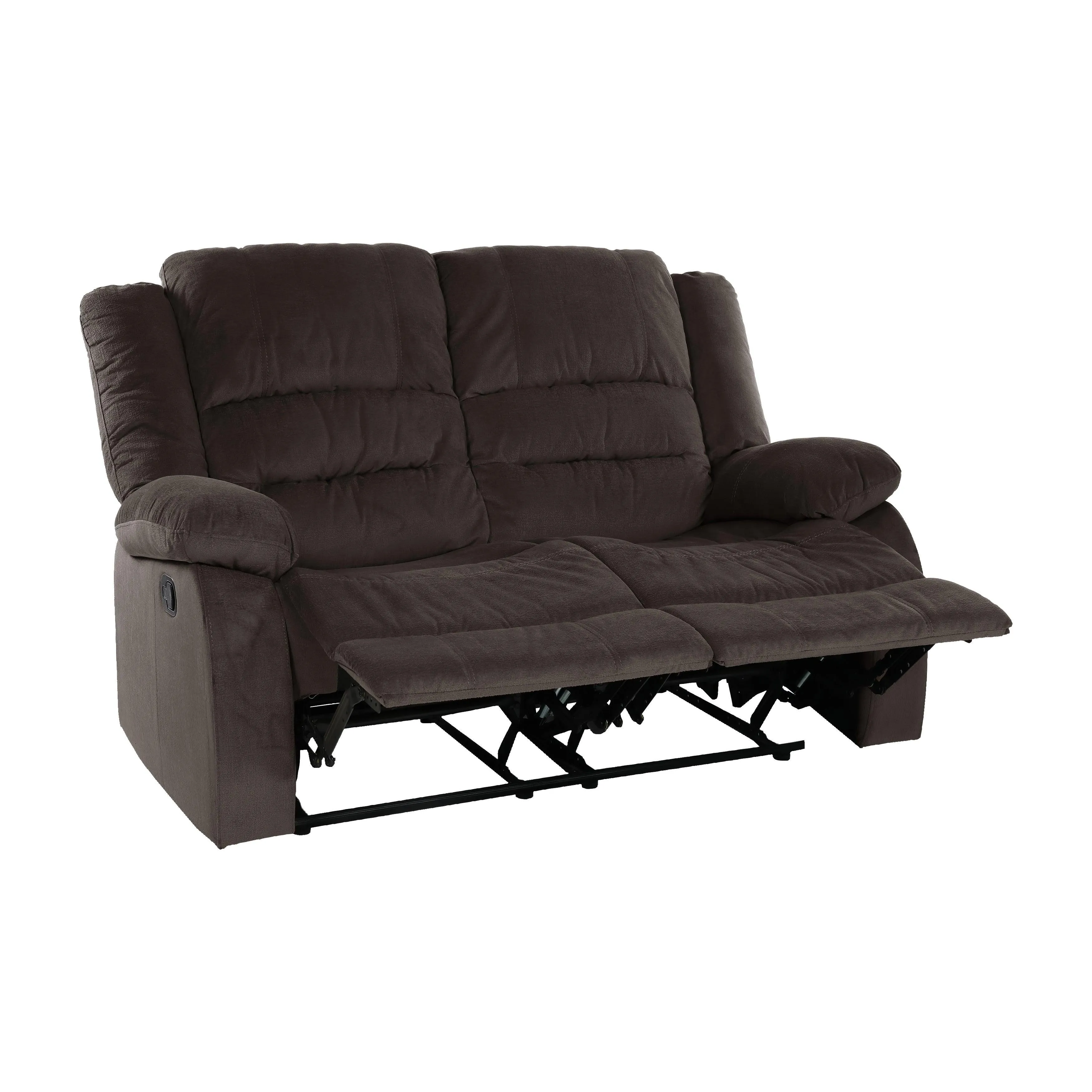 Jarita Chocolate Double Reclining Loveseat - Image 6