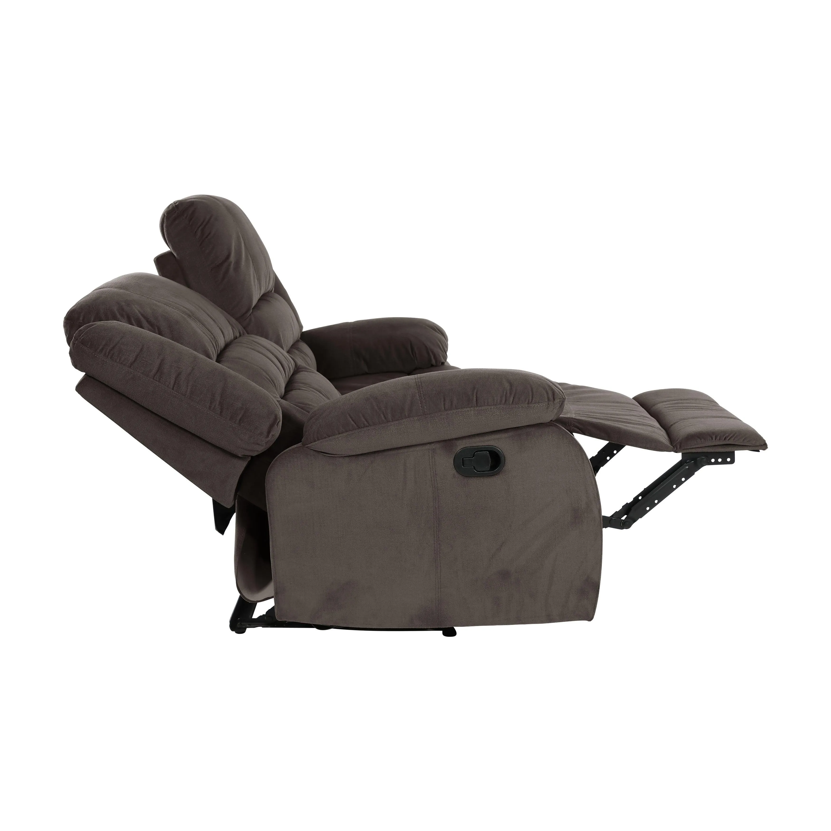 Jarita Chocolate Double Reclining Loveseat - Image 7