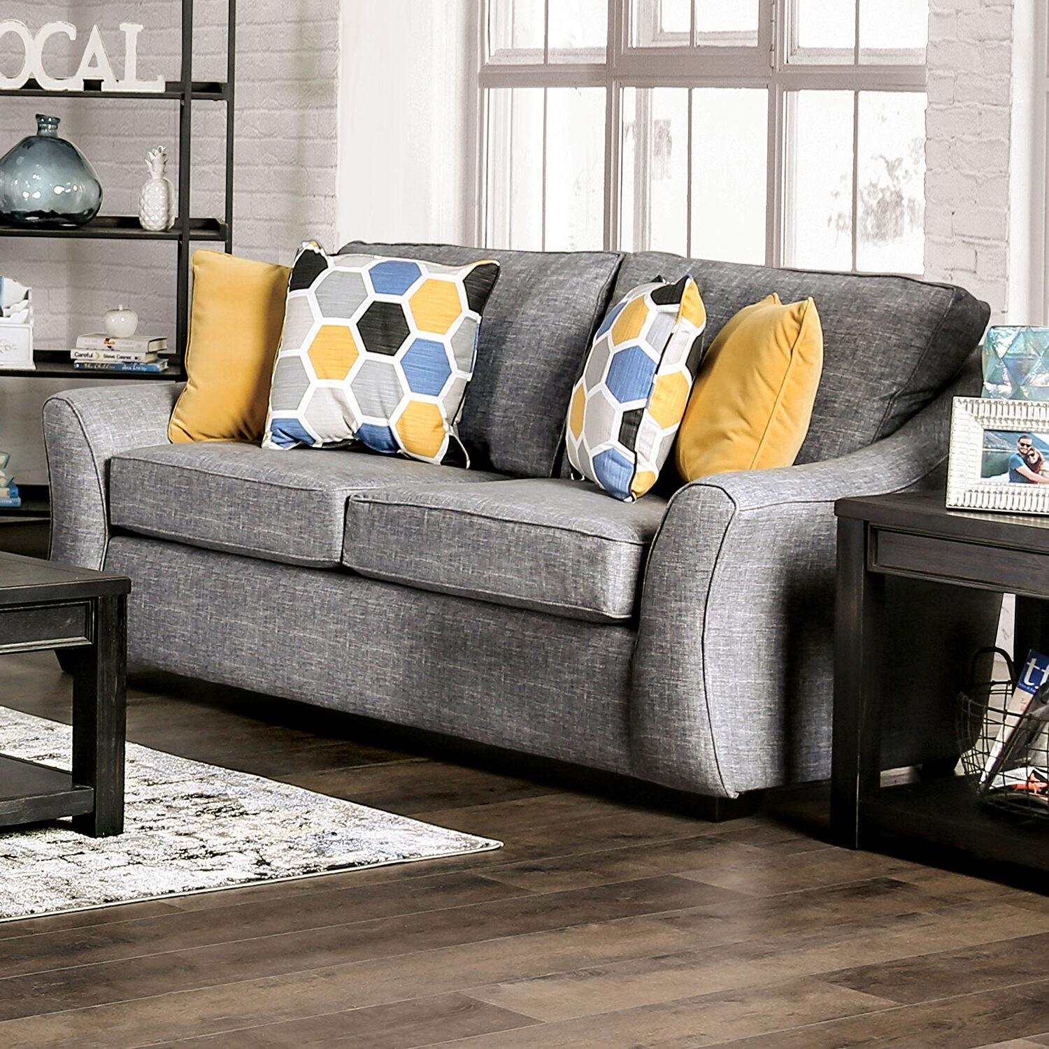 Jarrow Light Gray Stationary Sofa & Loveseat - Image 3
