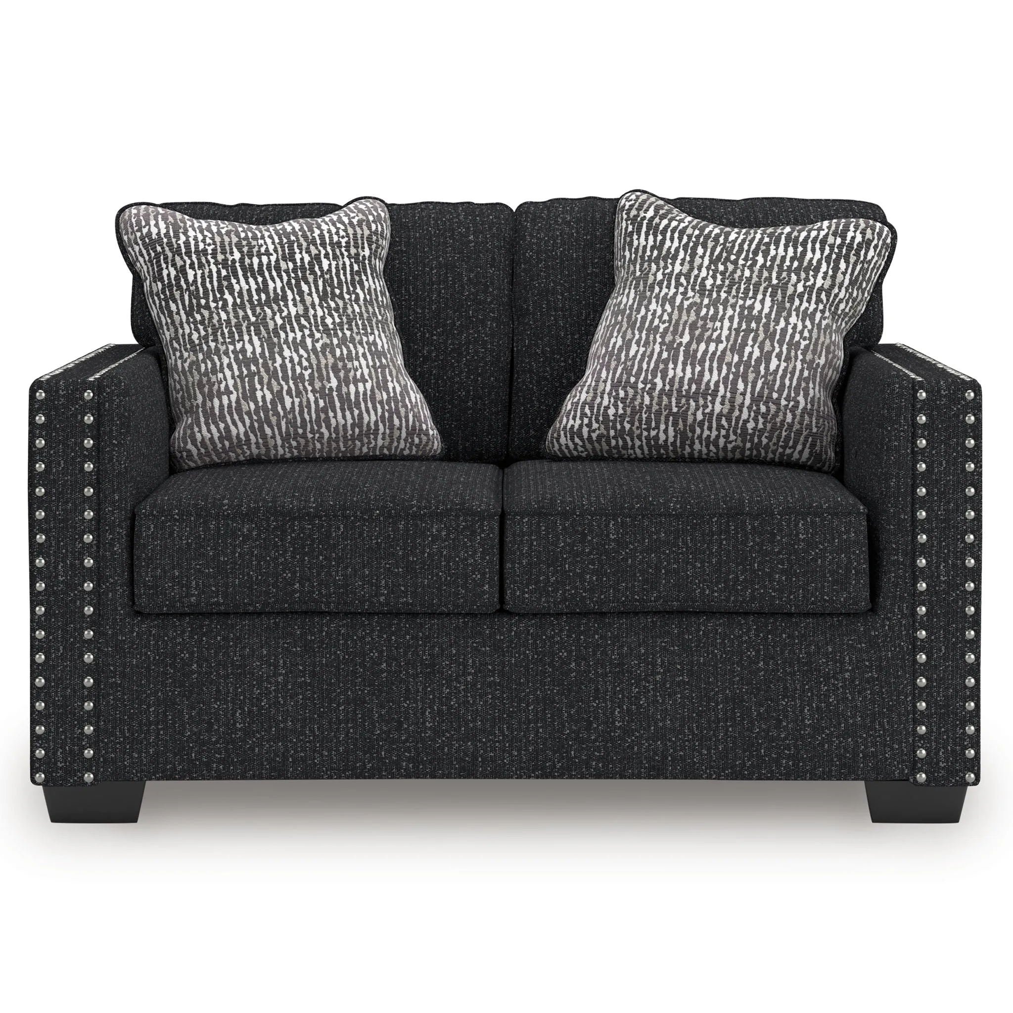Jasmine Peaks Coal Sofa and Loveseat - Image 4