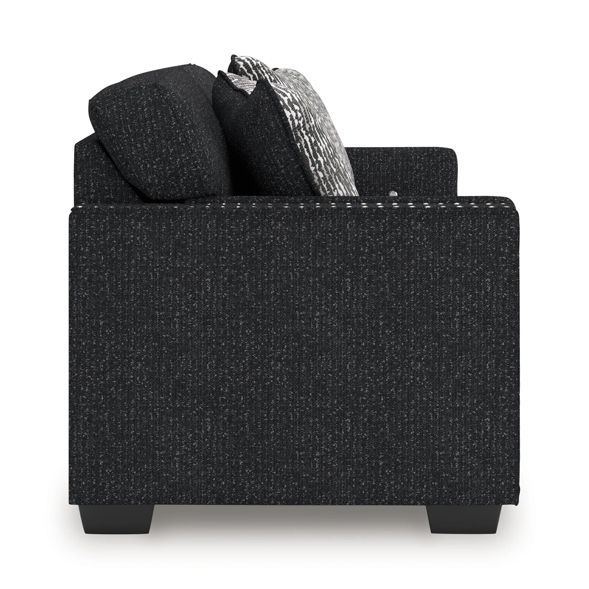 Jasmine Peaks Coal Sofa and Loveseat - Image 6