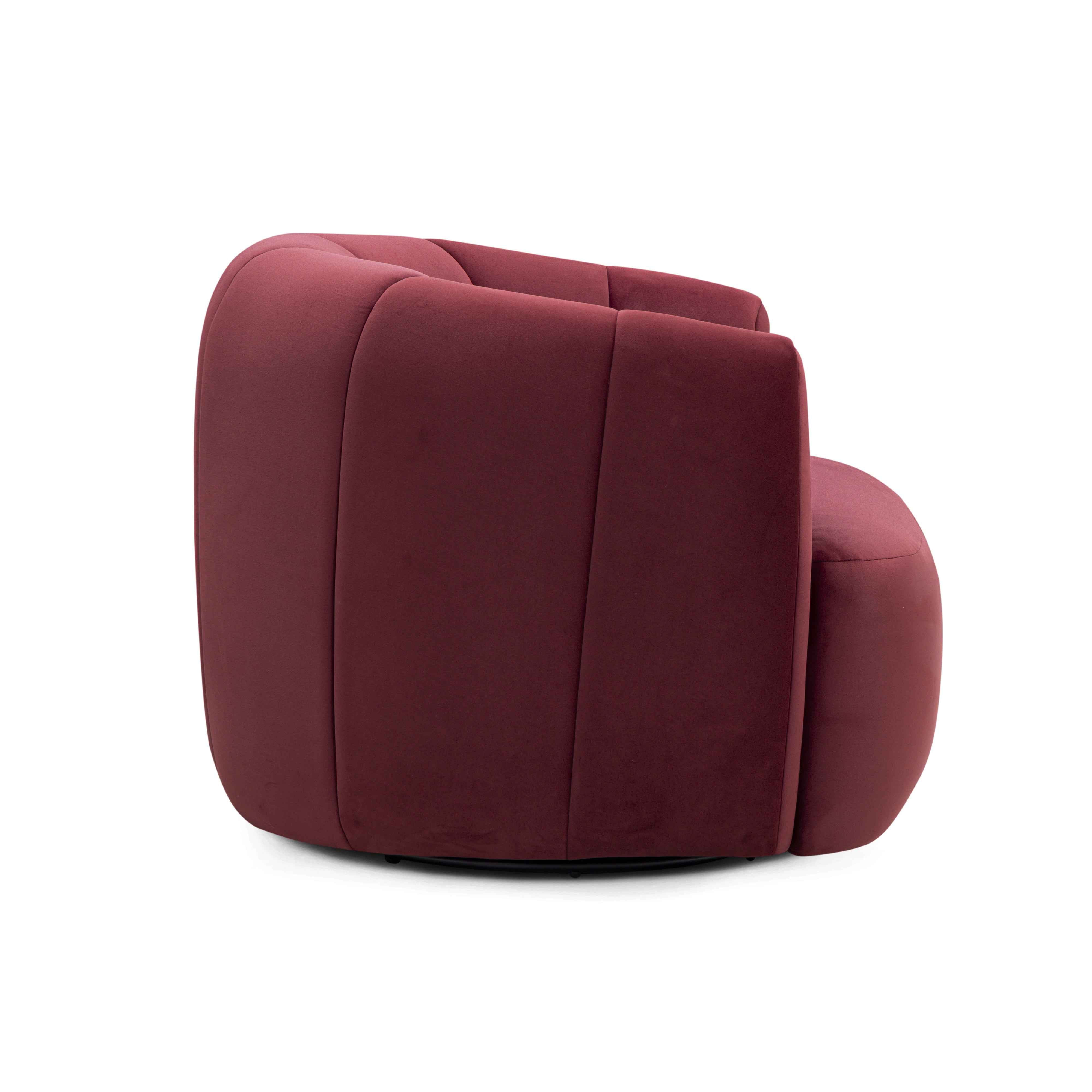 Jasmine Performance Velvet Swivel Accent Chair - Image 4