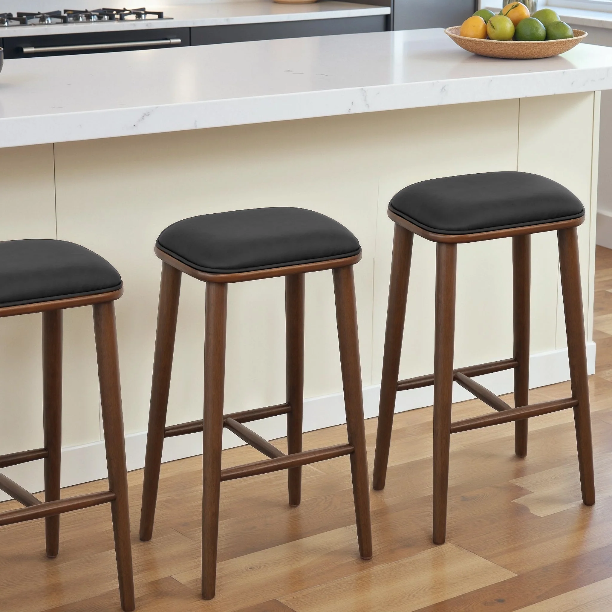 Jason  PU Leather Bar Stool - Image 3
