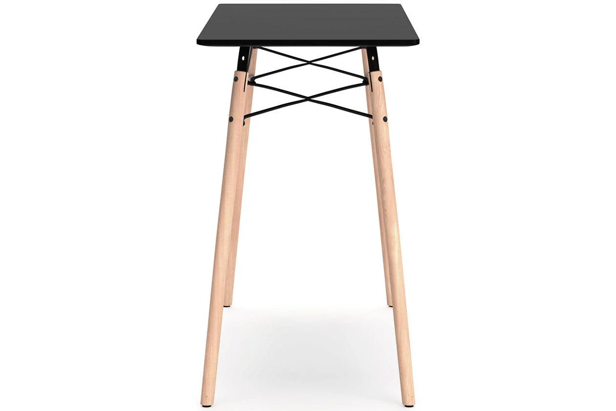 Jaspeni Black/Natural Home Office Desk - Image 6