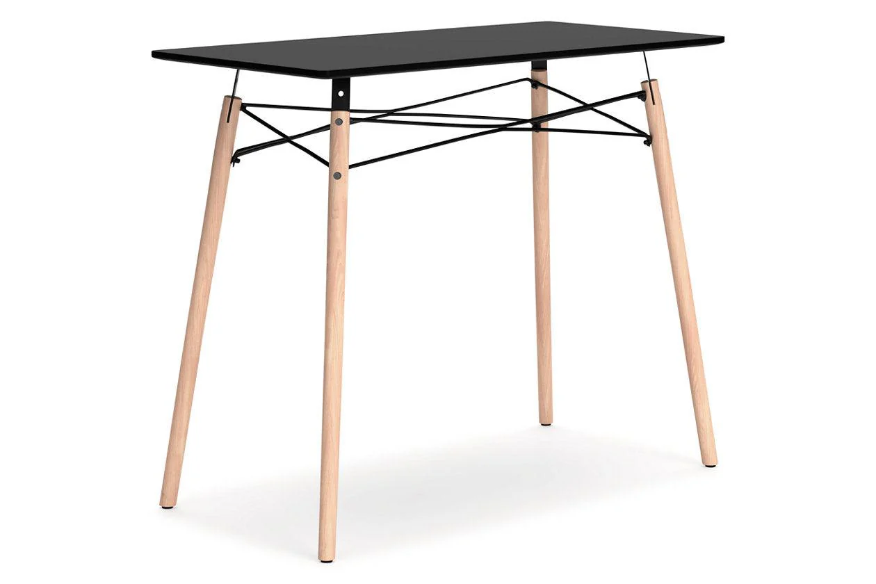 Jaspeni Black/Natural Home Office Desk - Image 8