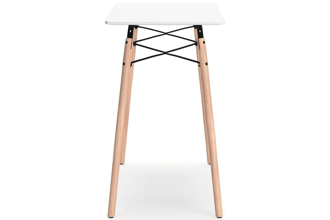 Jaspeni White/Natural Home Office Desk - Image 4