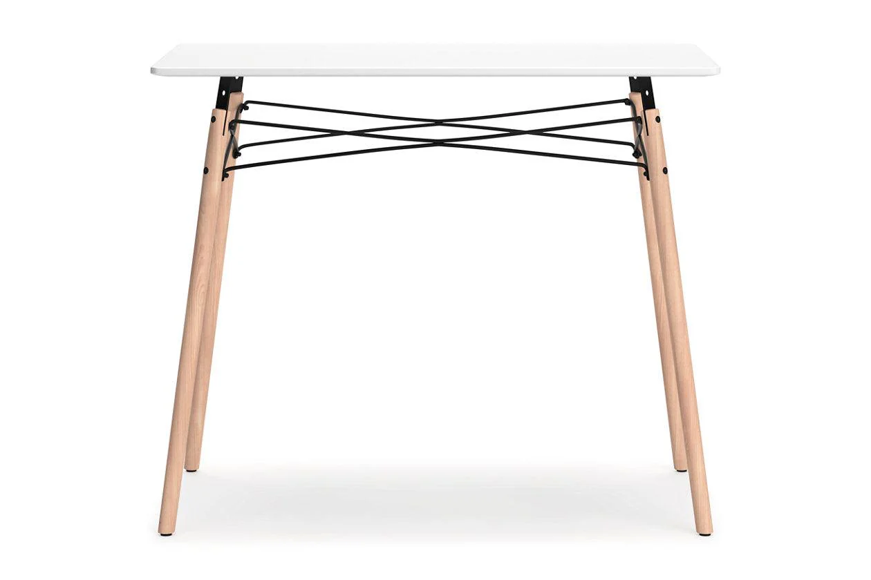 Jaspeni White/Natural Home Office Desk - Image 5