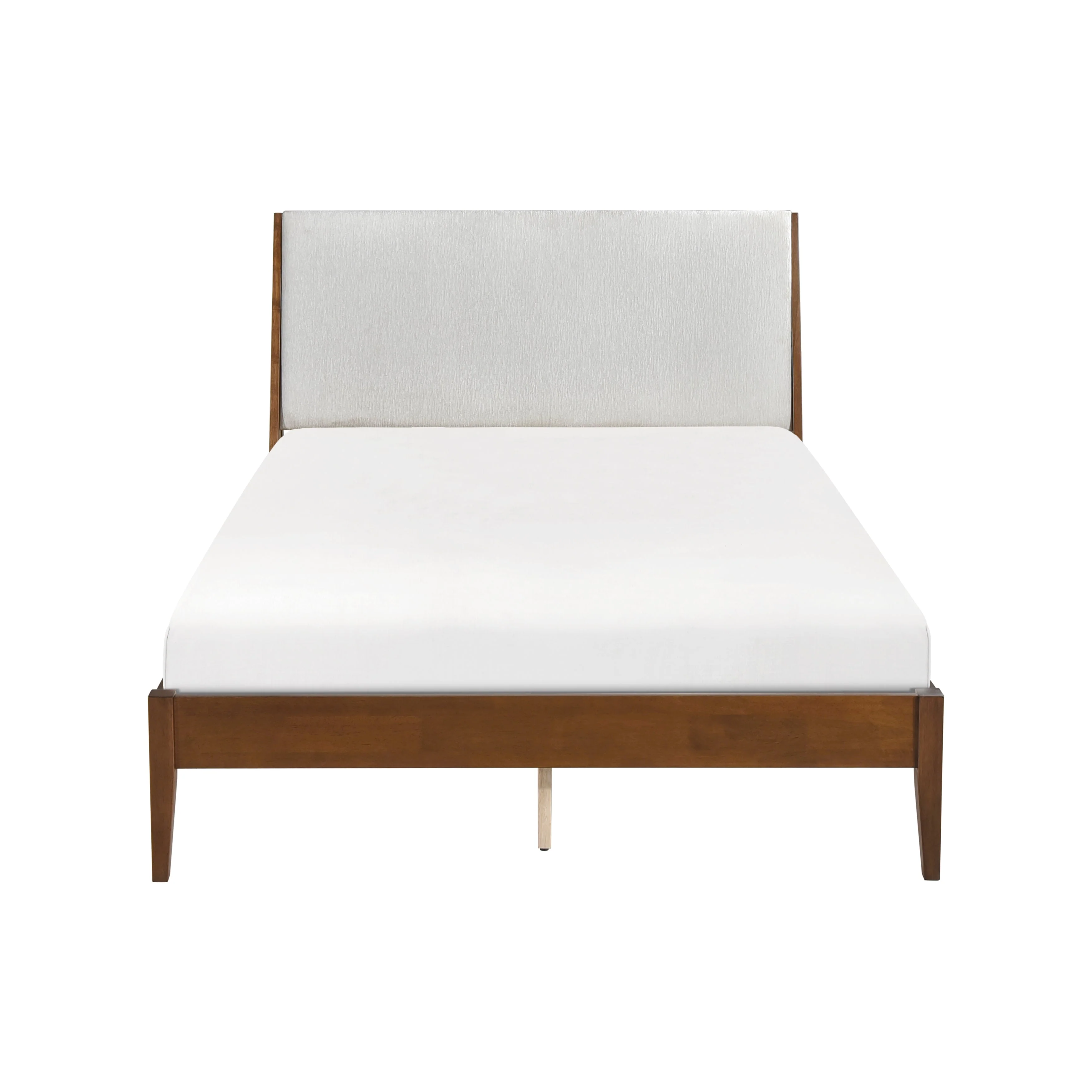 Jasper Light Gray/Chestnut Eastern King Platform Bed
