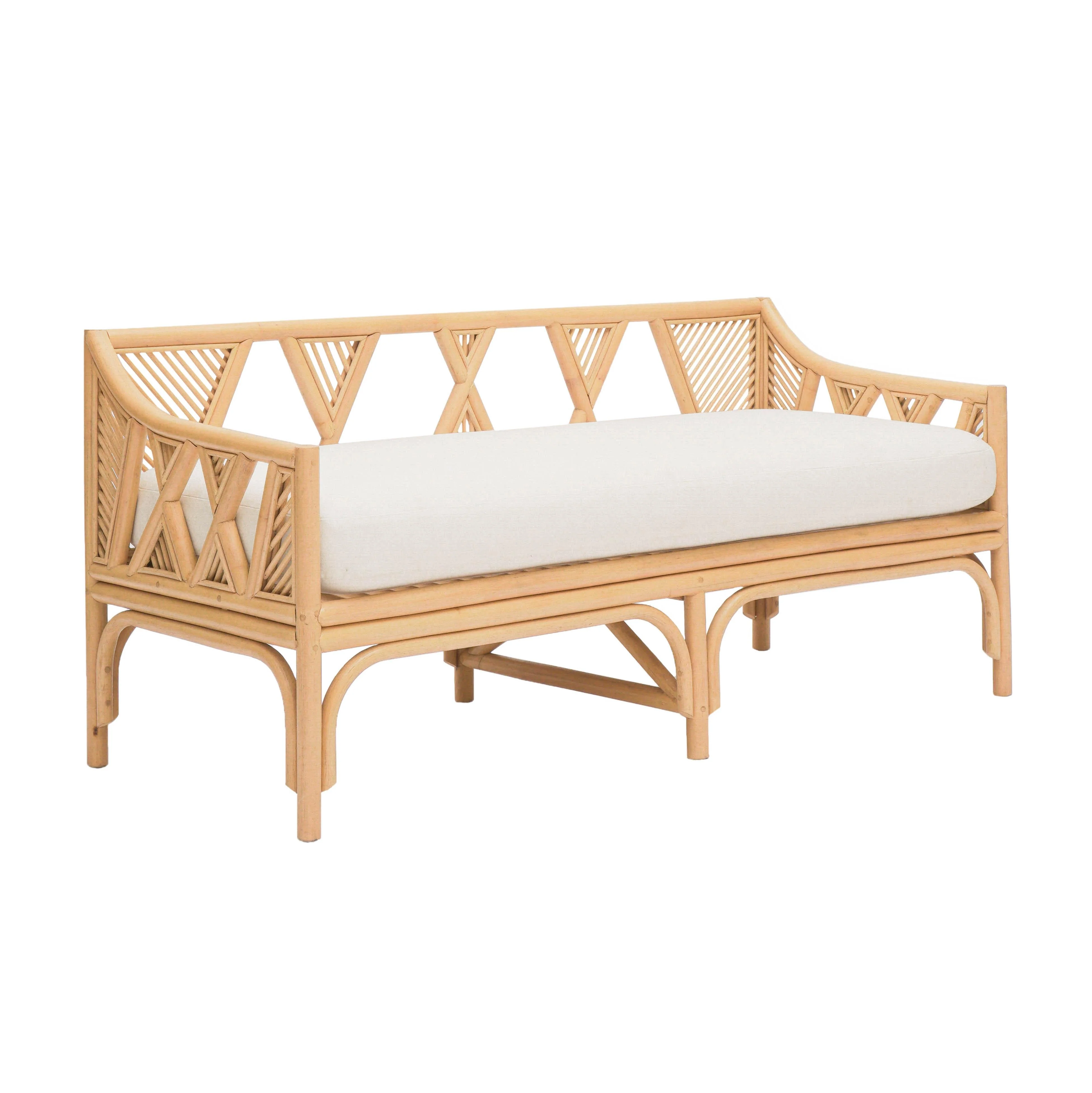 Jayla Natural Rattan Bench - Image 6
