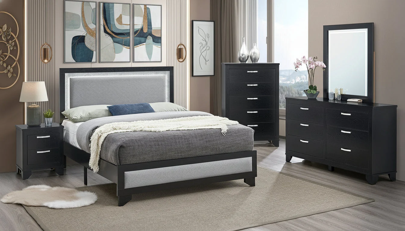 Jaylyn Black Bedroom Set