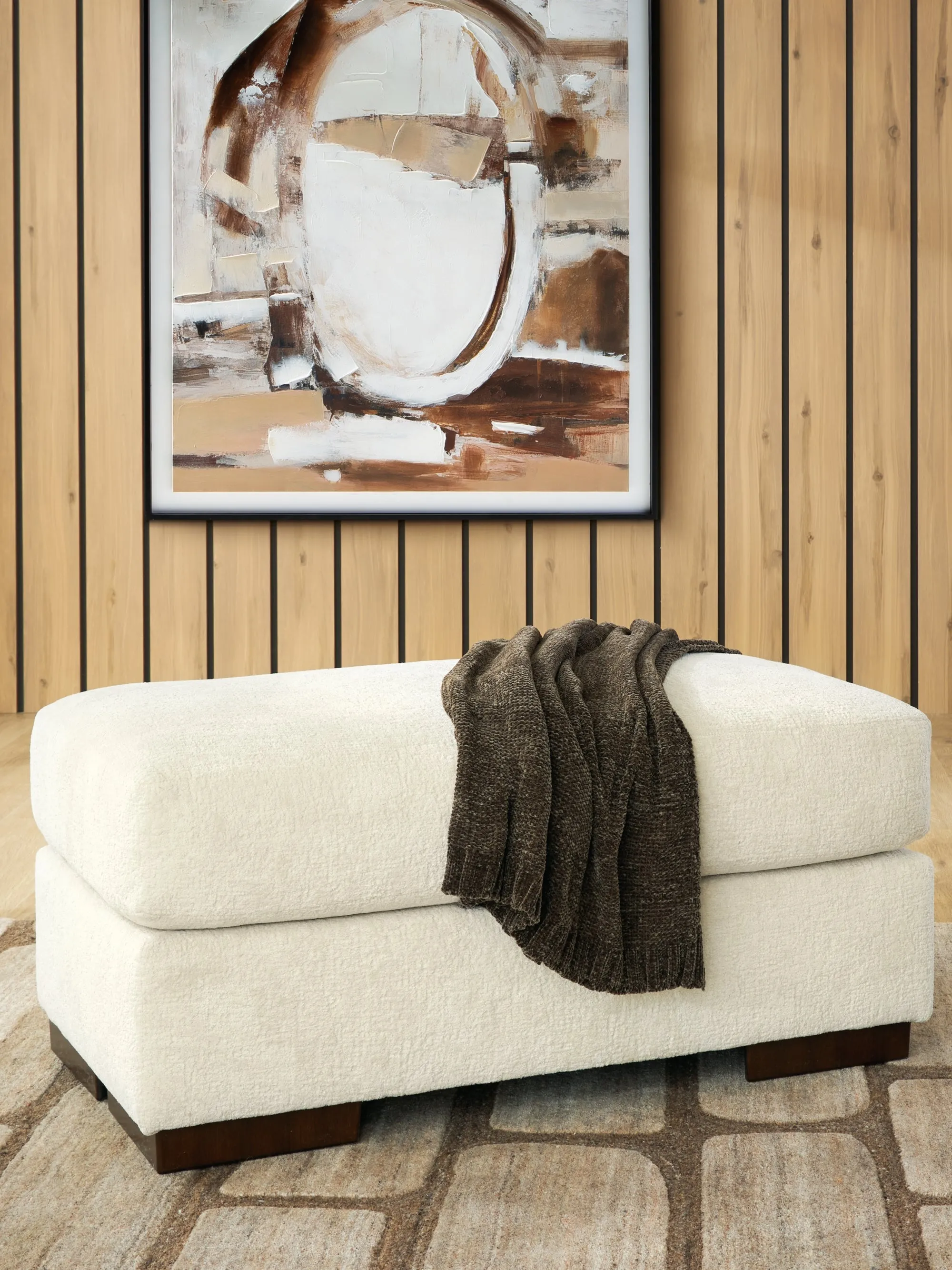 Jayne Park Sand Ottoman - Image 5