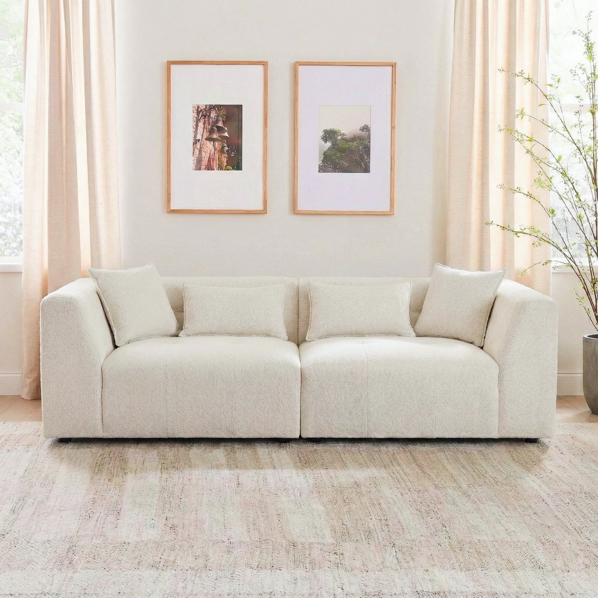 Jefferson Soft Chenille Modern Sofa - Image 2