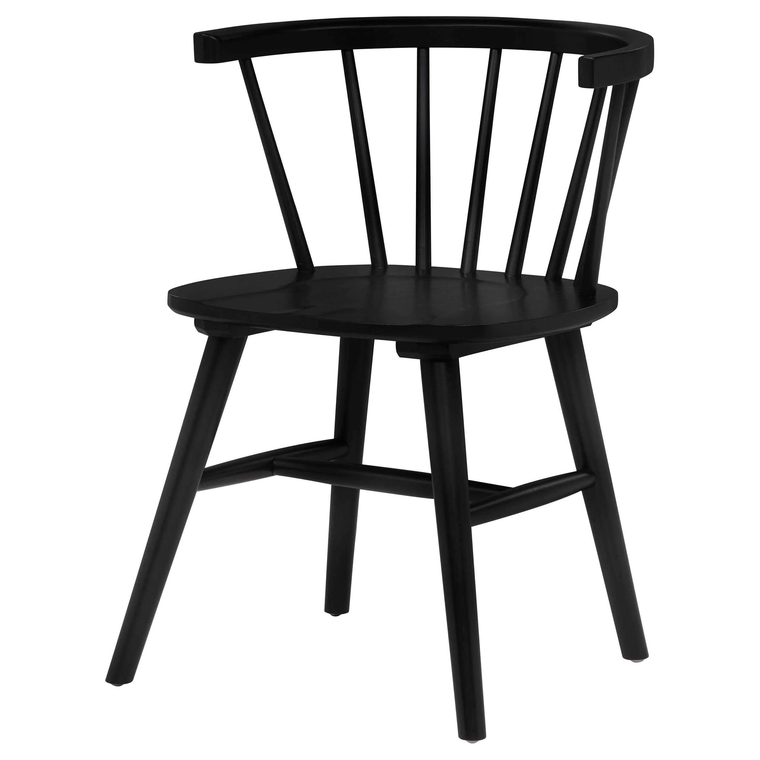 Jeffries Black Windsor Wood Dining Side Chair (Set of 2) - Image 5