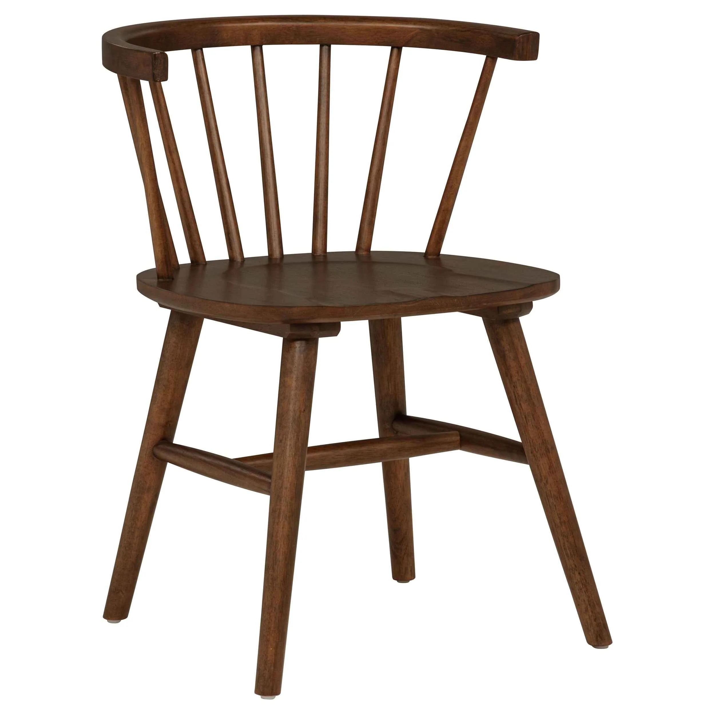 Jeffries Walnut Windsor Wood Dining Side Chair (Set of 2) - Image 3