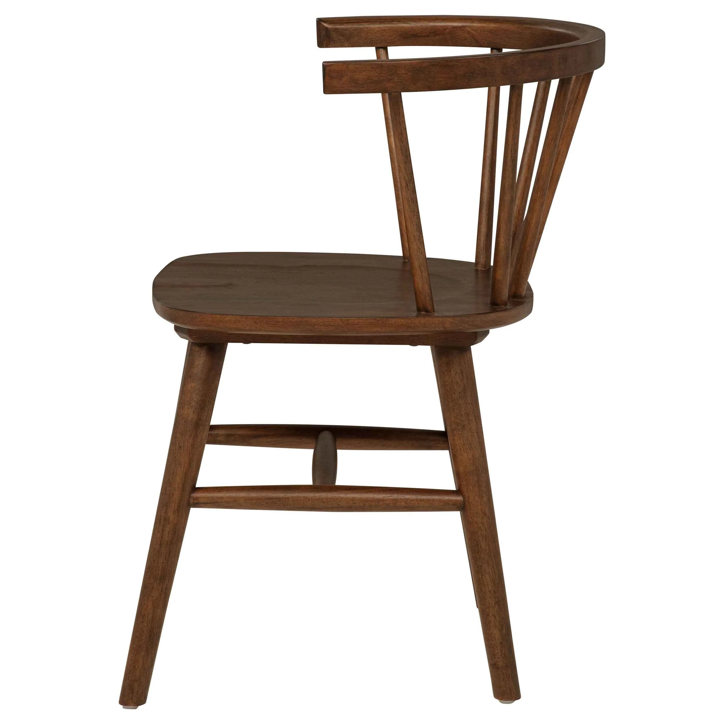 Jeffries Walnut Windsor Wood Dining Side Chair (Set of 2) - Image 6