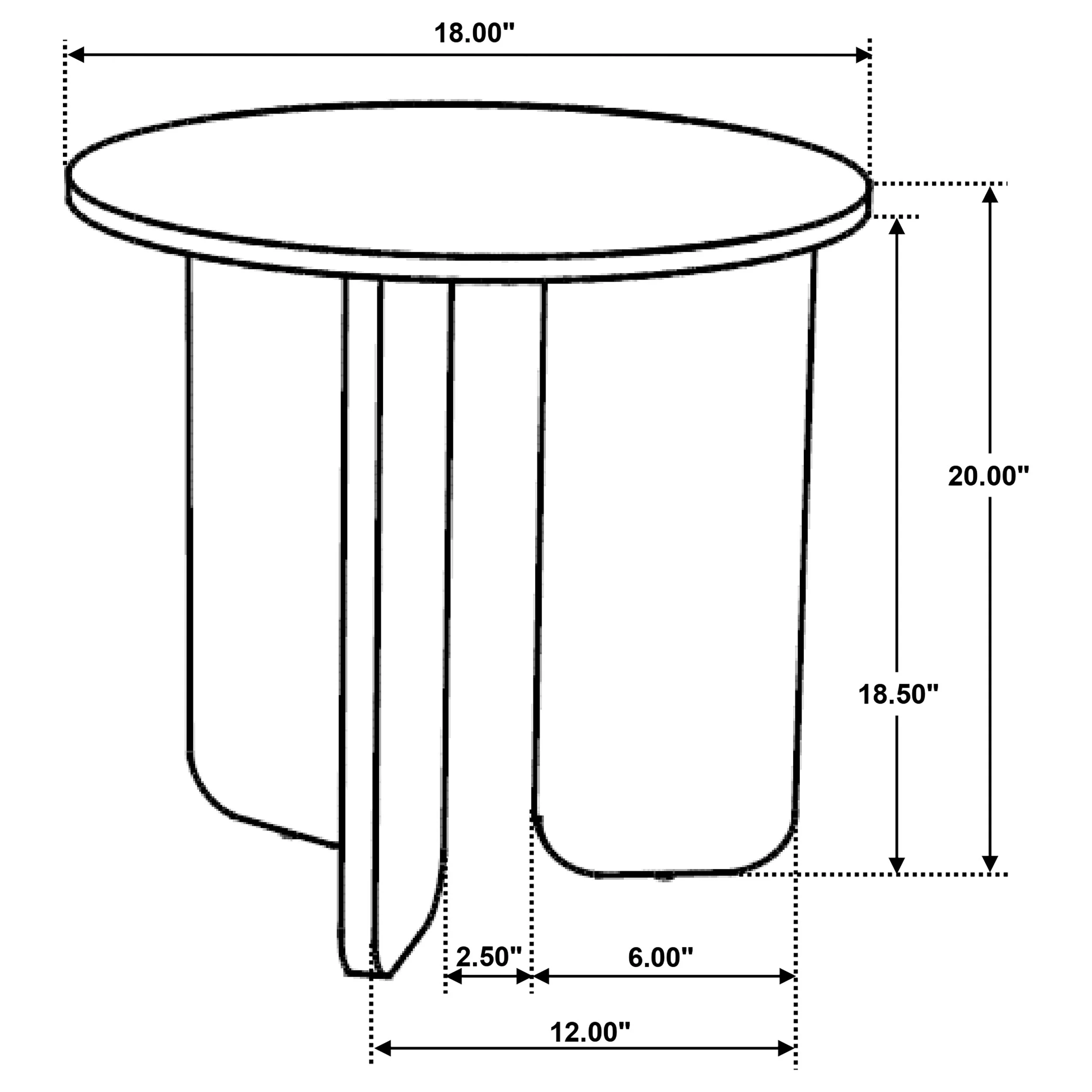Jenna Brown 3-piece Round Marble Top Coffee Table Set - Image 12
