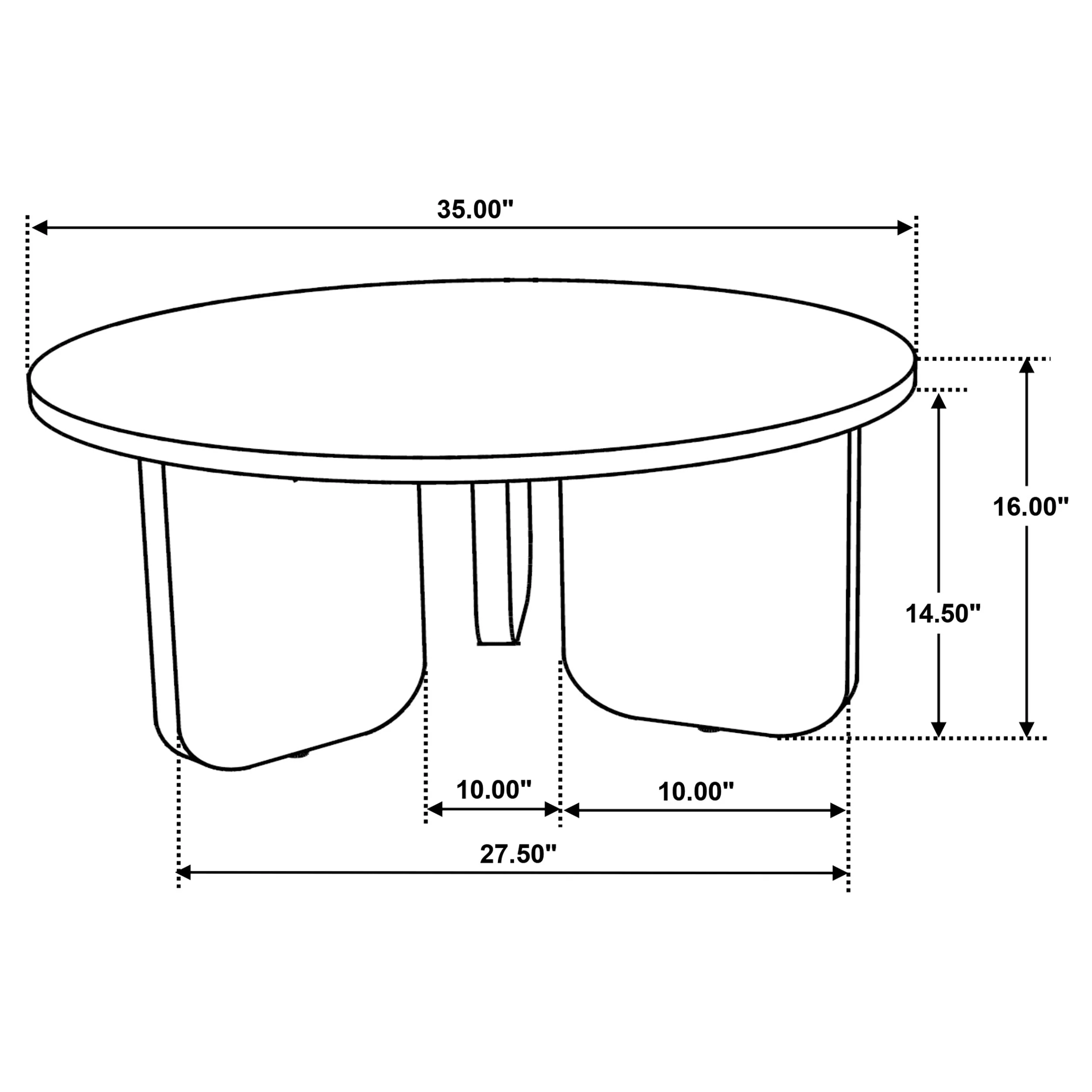 Jenna Brown 3-piece Round Marble Top Coffee Table Set - Image 13