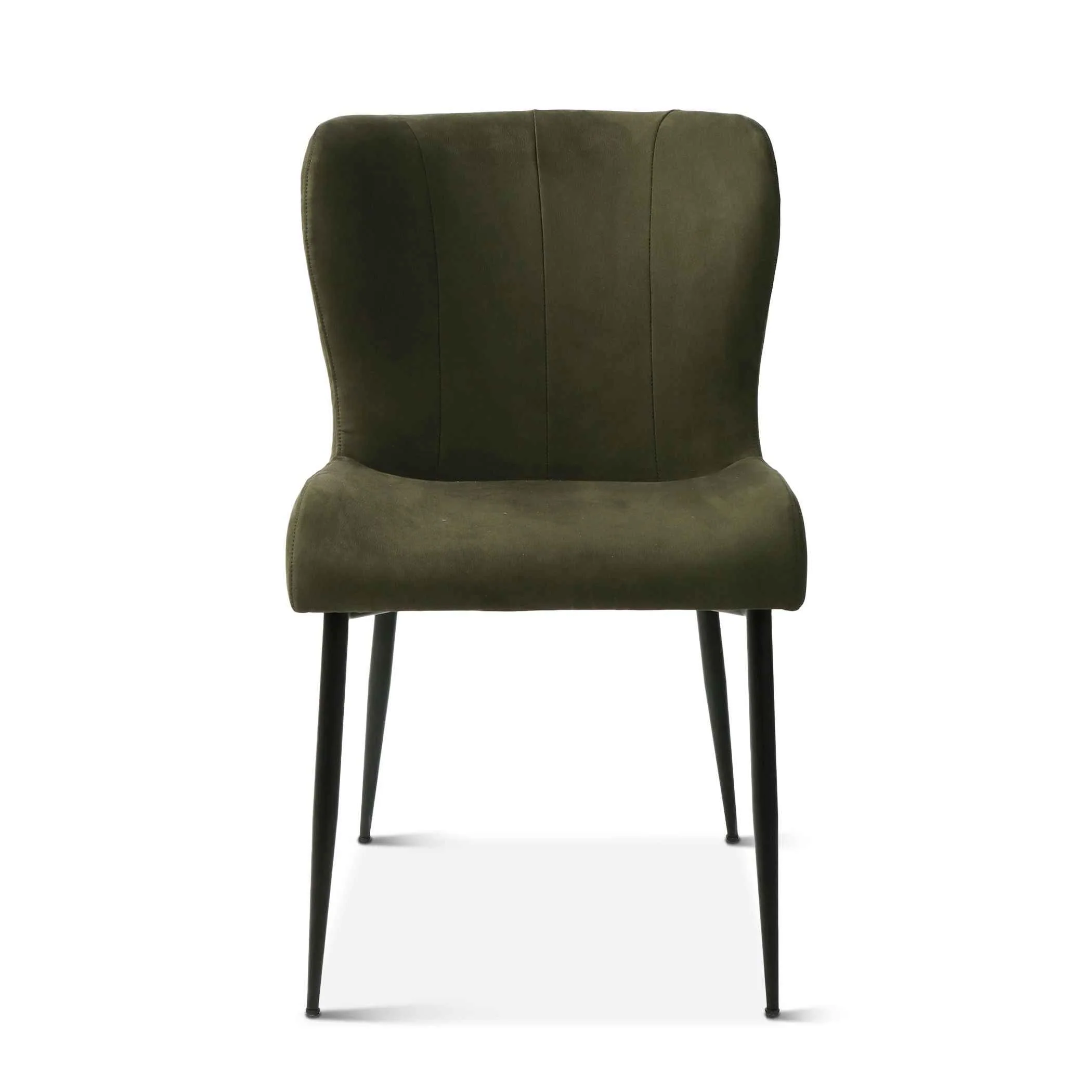Jennifer 20" Dining Chair in Green Eco Suede - Image 2