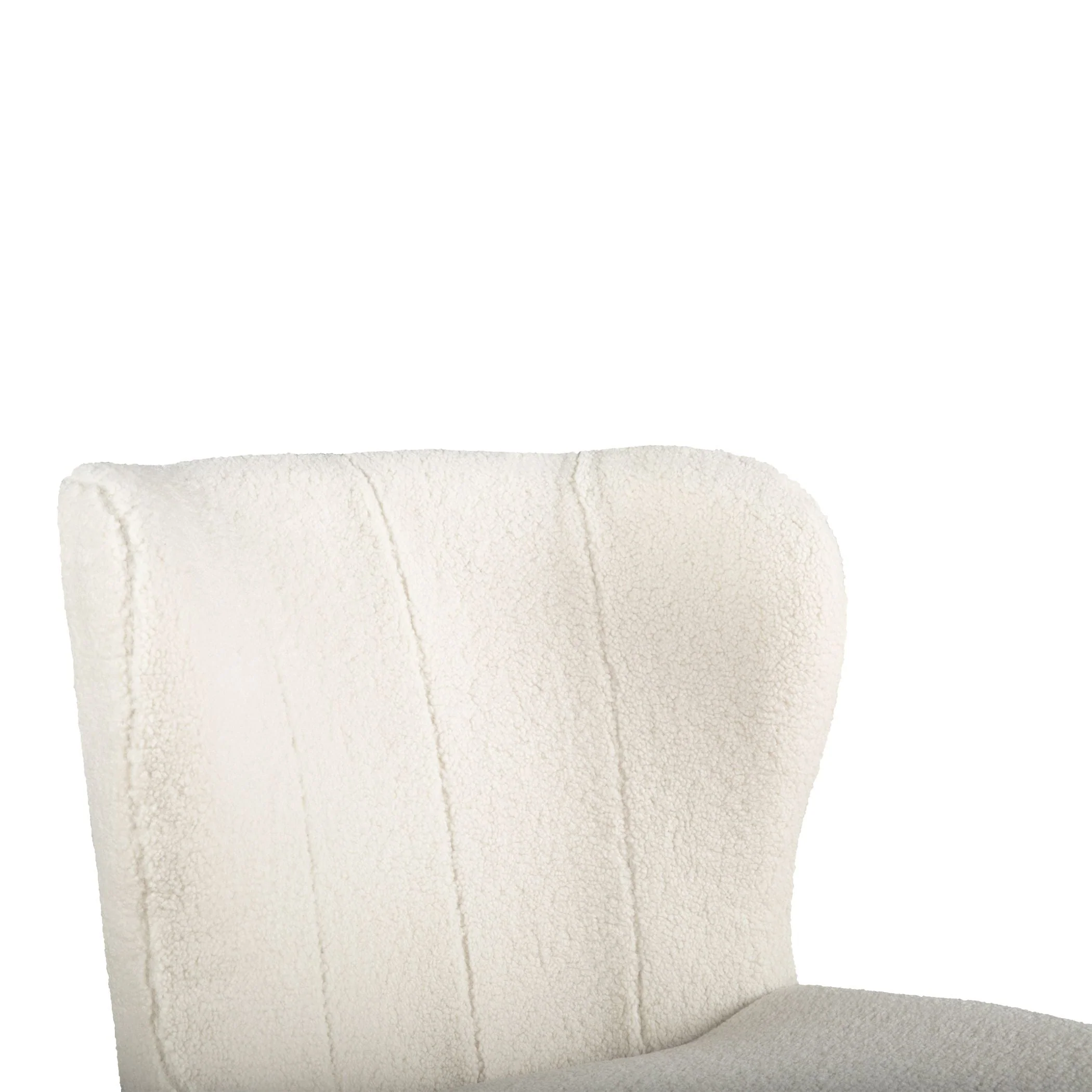Jennifer 20" Dining Chair in White Boucle - Image 6