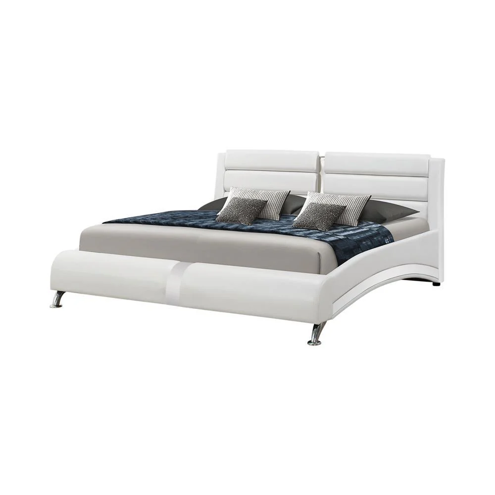 Jeremaine White Queen Upholstered Bed - Image 2