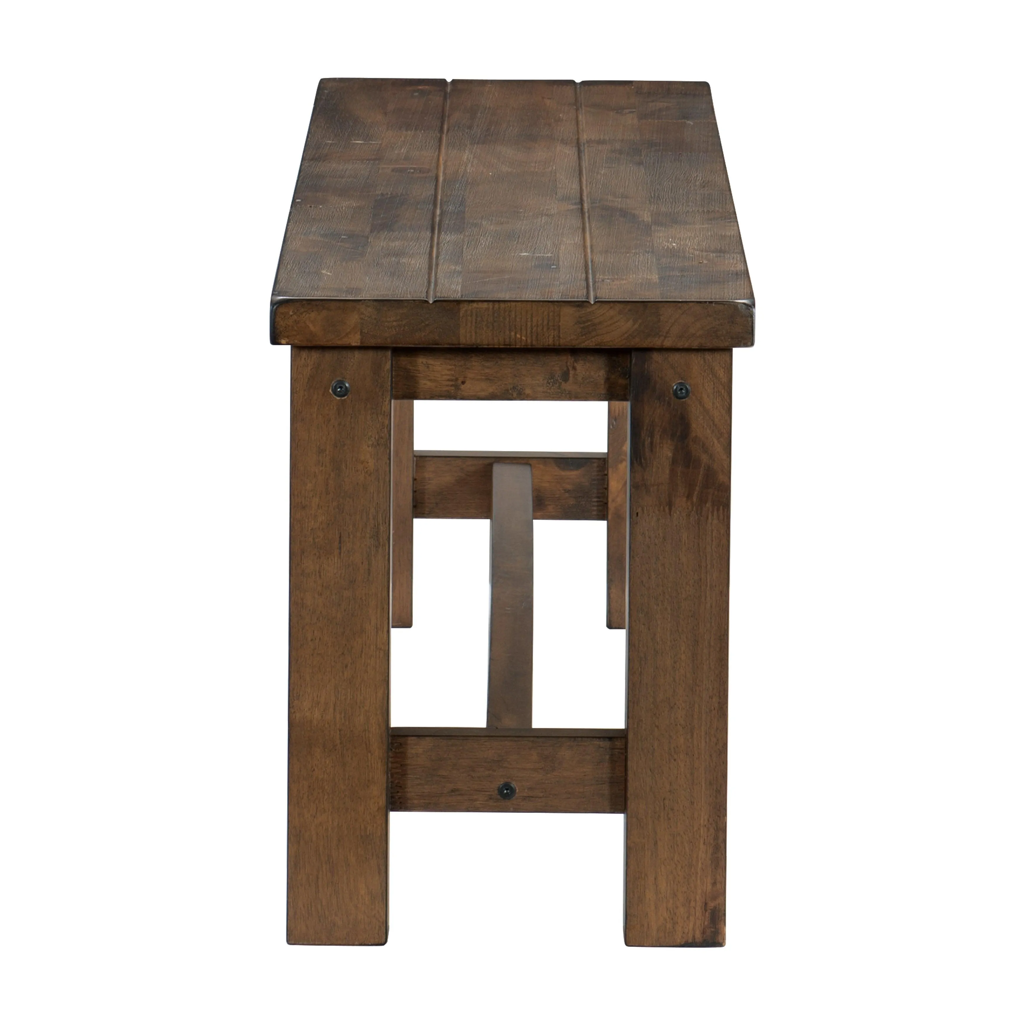 Jerrick Burnished Brown Dining Bench - Image 3
