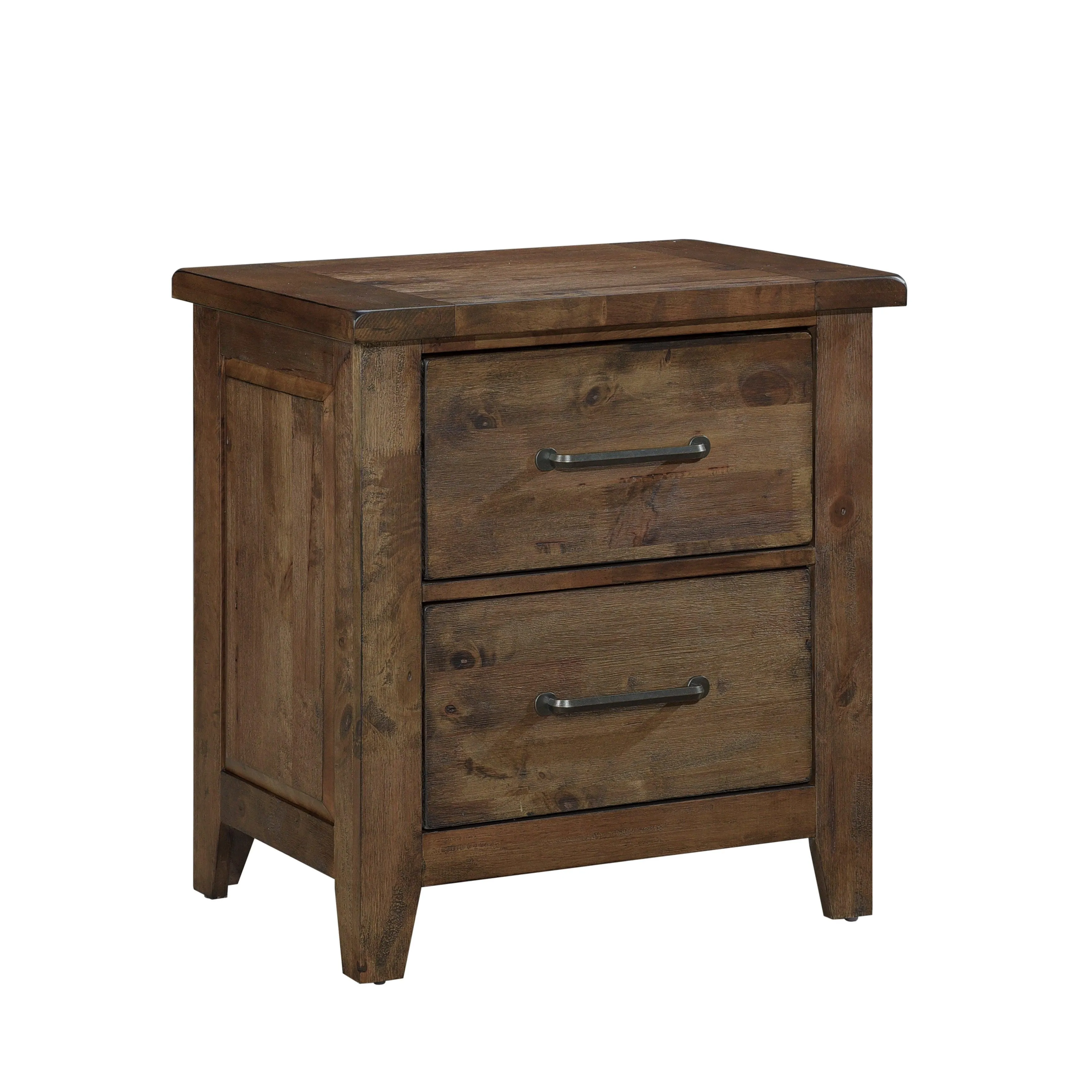 Jerrick Burnished Brown Nightstand - Image 3