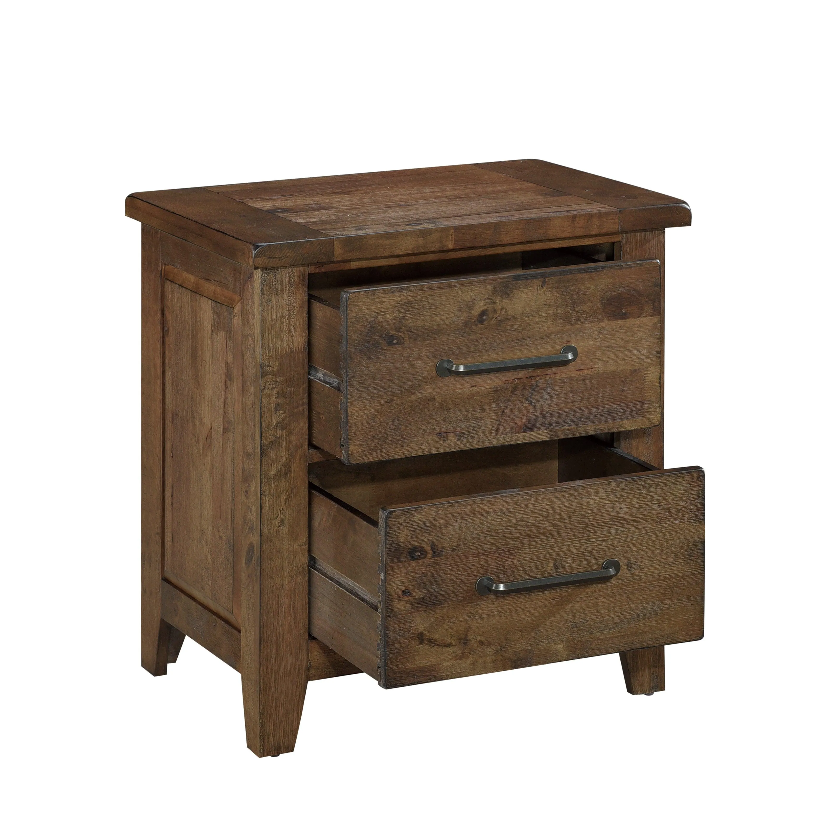 Jerrick Burnished Brown Nightstand - Image 4