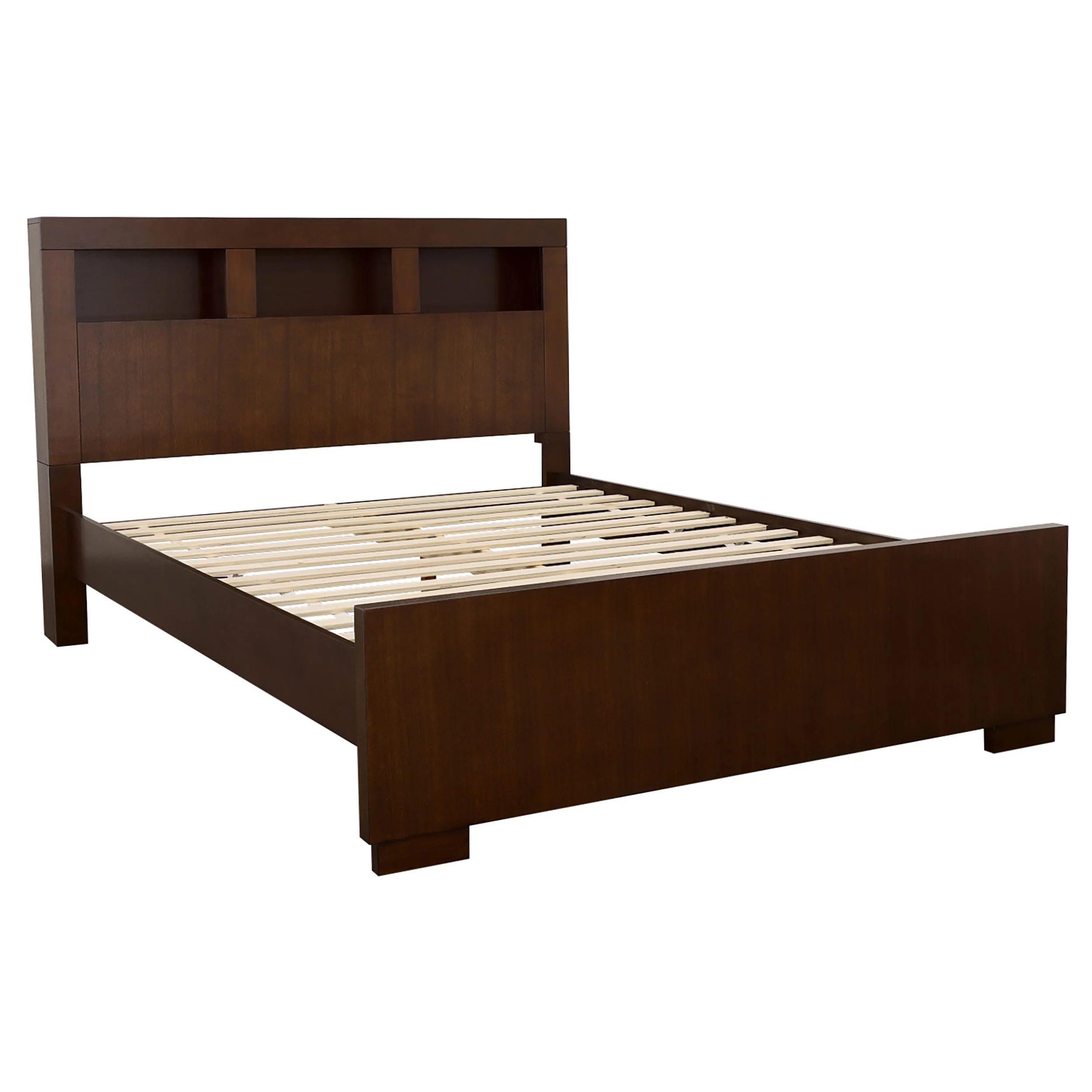 Jessica Cappuccino 4-Piece Queen Bedroom Set with Nightstand Panels - Image 3