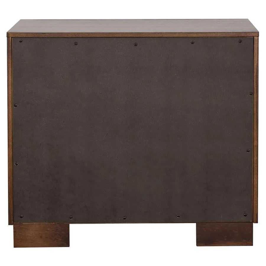 Jessica Cappuccino 5-Piece King Bedroom Set with Nightstand Panels - Image 8