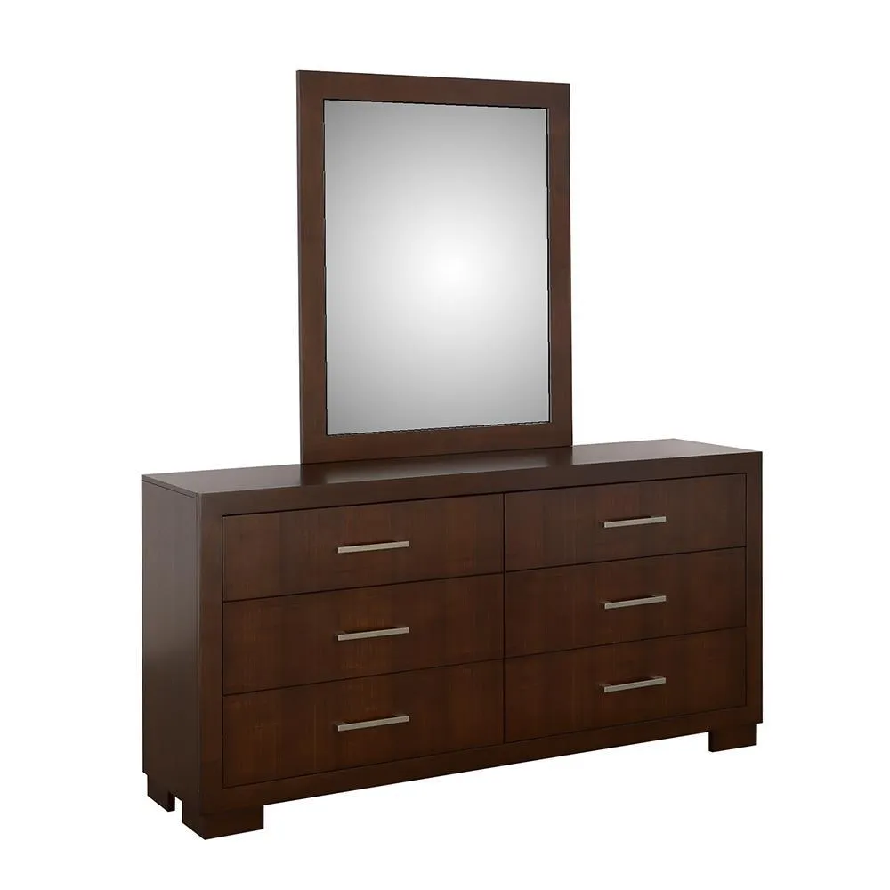 Jessica Cappuccino Rectangular Wall Mirror - Image 2