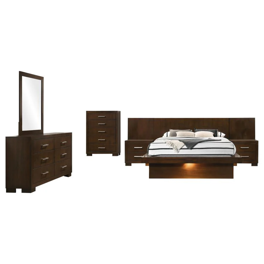Jessica Eastern King 5-Piece Minimalistic Platform Bedroom Set - Image 2