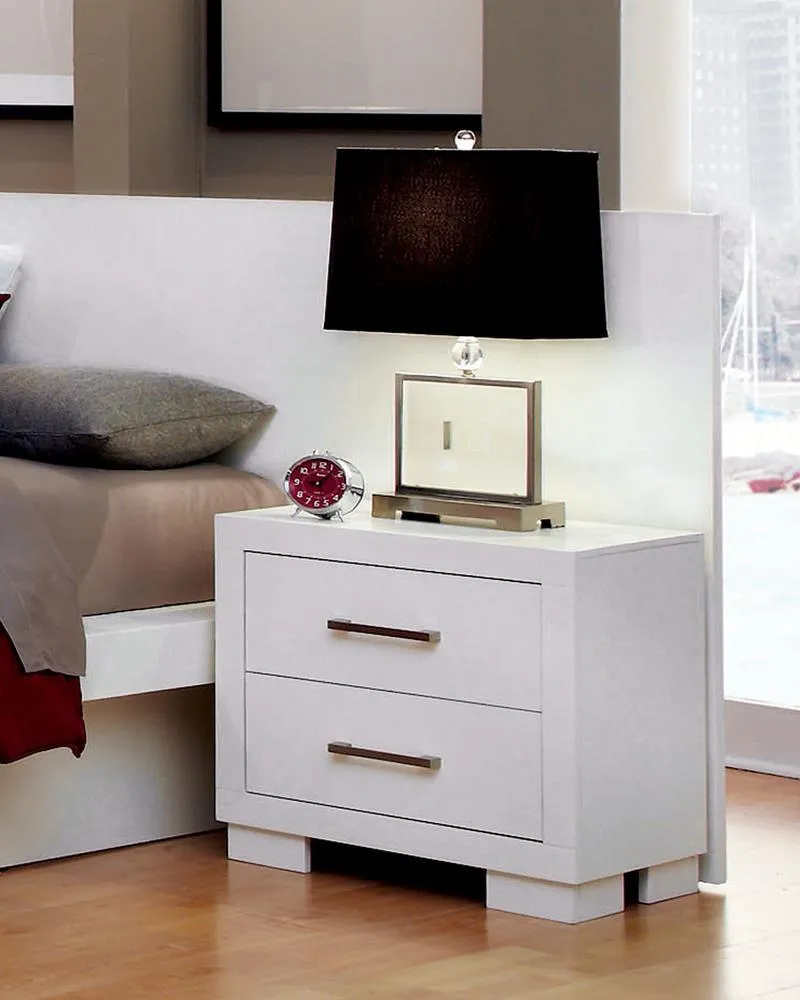 Jessica White 2-Drawer Nightstand