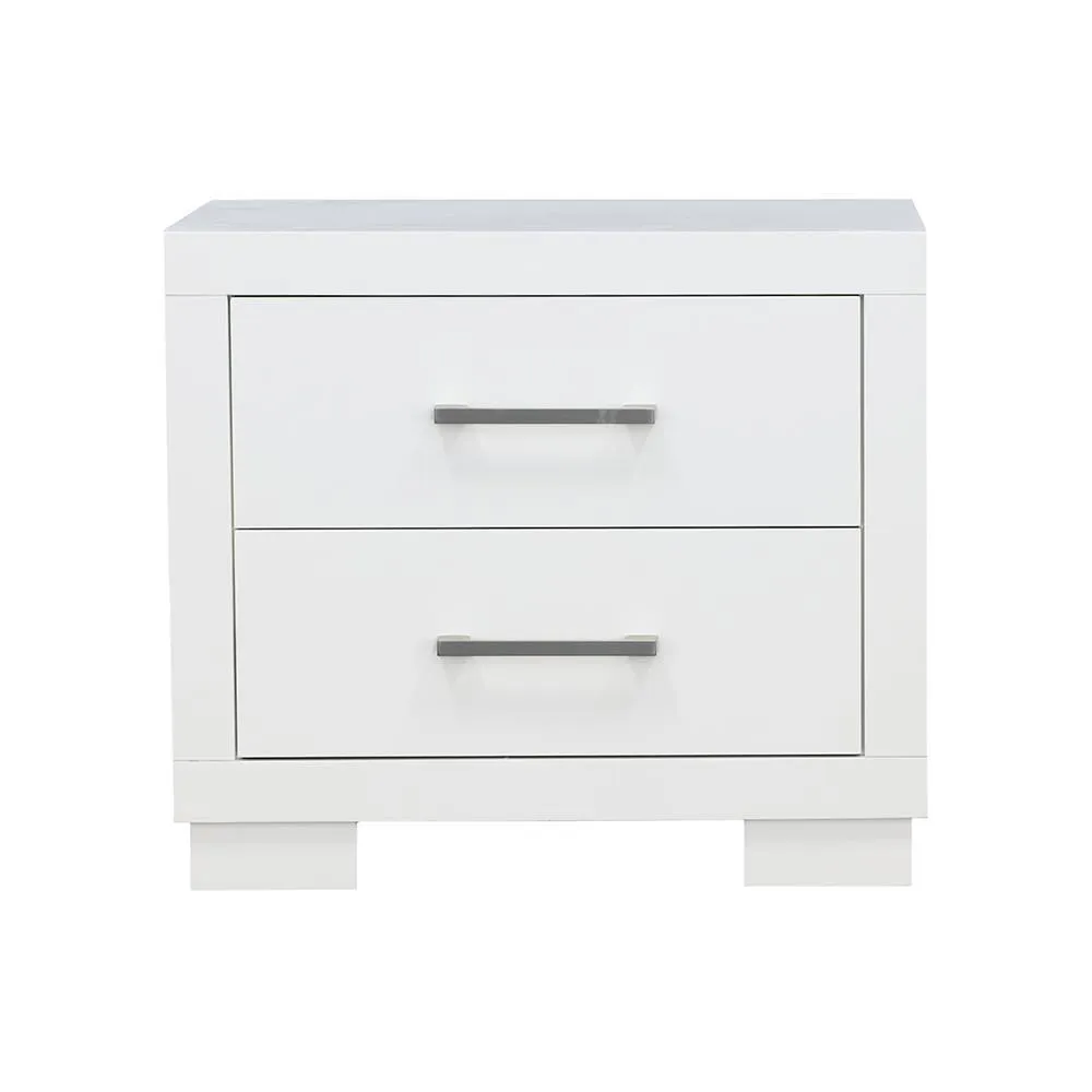 Jessica White 2-Drawer Nightstand - Image 2