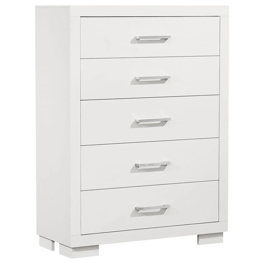 Jessica White 6-Piece Eastern King Bedroom Set with Nightstand Panels - Image 12