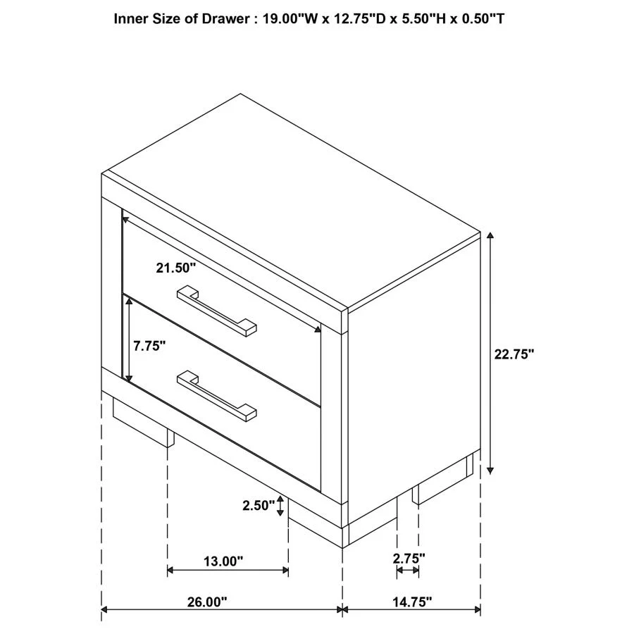 Jessica White 6-Piece Eastern King Bedroom Set with Nightstand Panels - Image 16